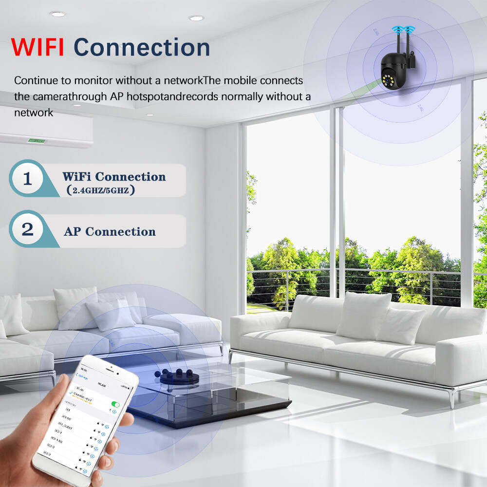 5G Wifi Wireless Security Camera System Outdoor Home Night Vision Cam 1080P HD