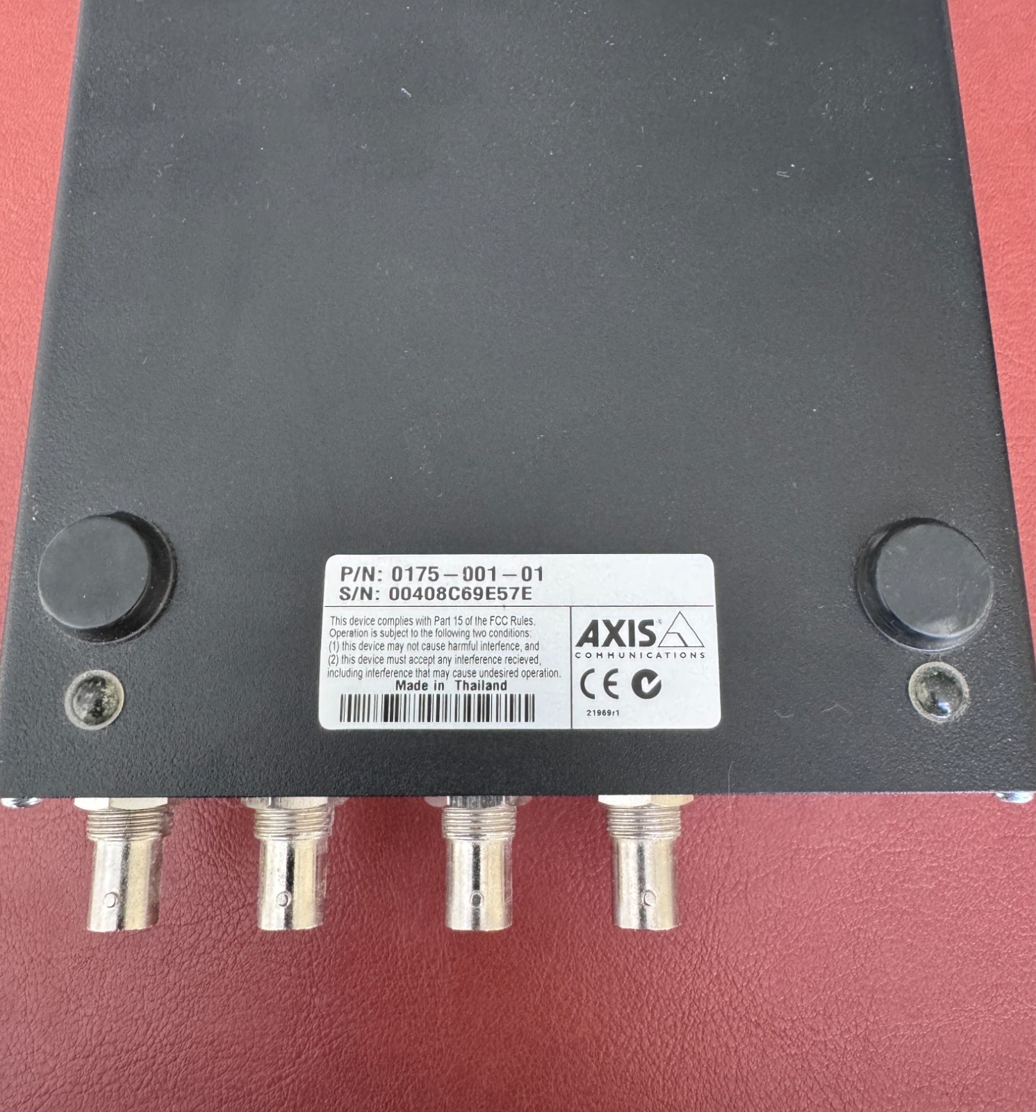 AXIS 2400+ Video Server 4-Channel Camera Network Encoder PN: 0175-001-01