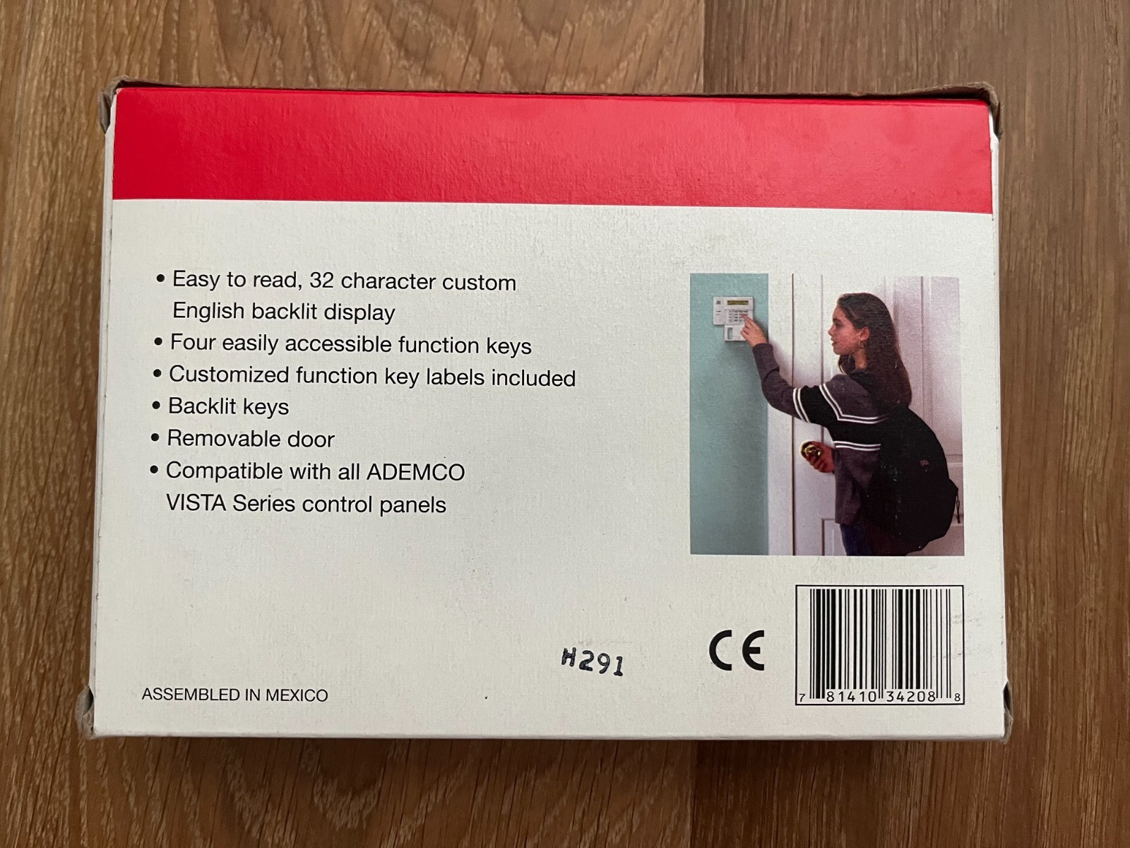 NEW! Honeywell ADEMCO 6160 Custom English Keypad Operating/Programming