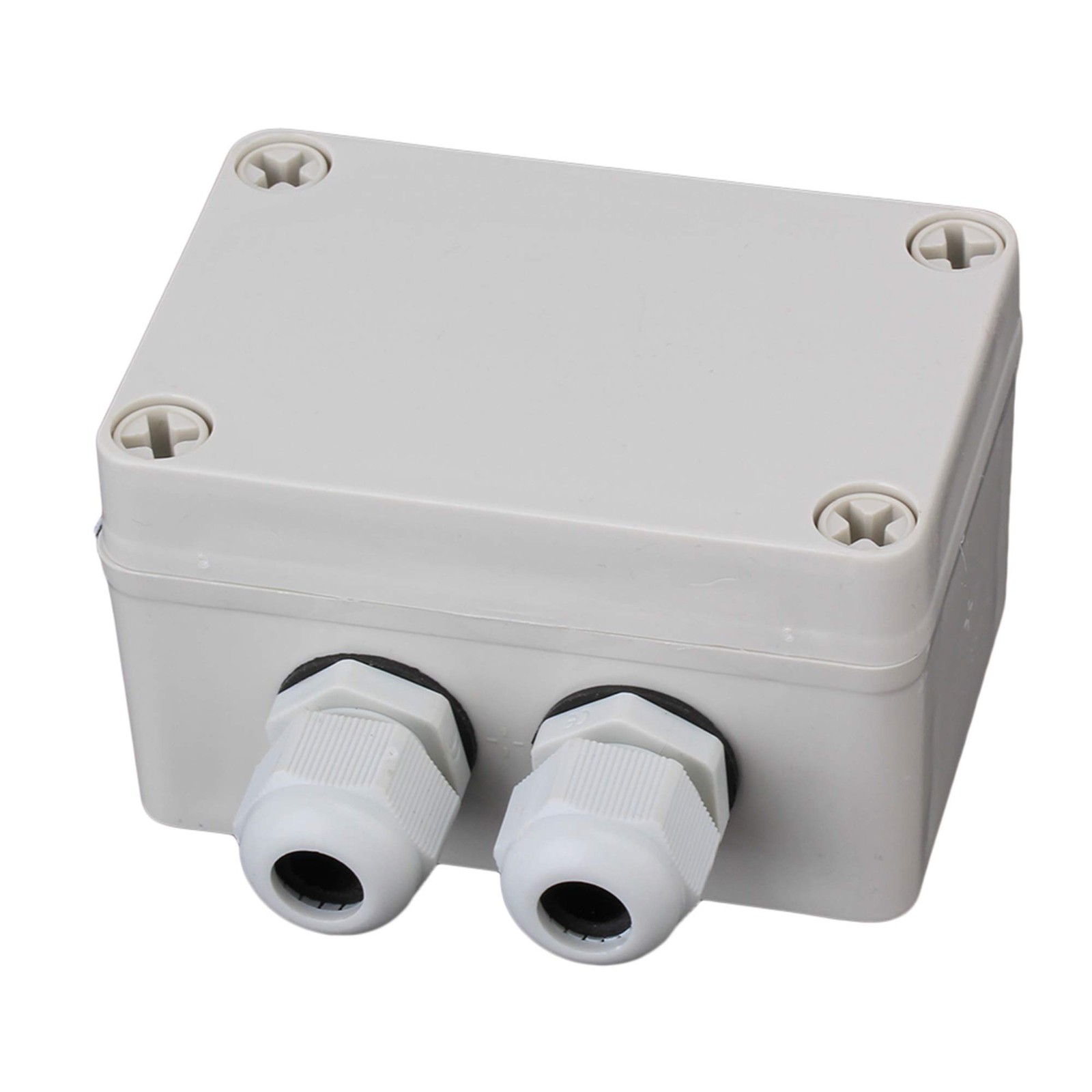 RDEXP White Gray Plastic Waterproof 6 Position 3.74×2.55×2.16″, white