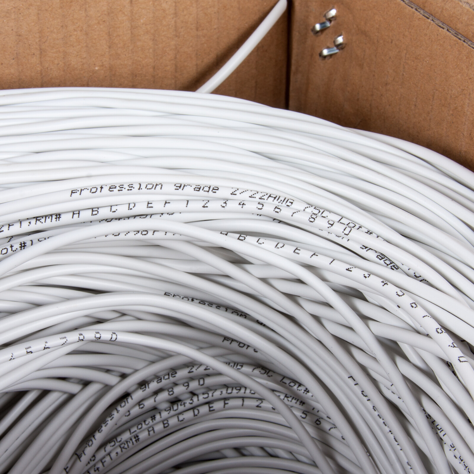 Security Wire Burglar Alarm 22/2 22/4 22/6 Speaker Cable Stranded White 1000ft