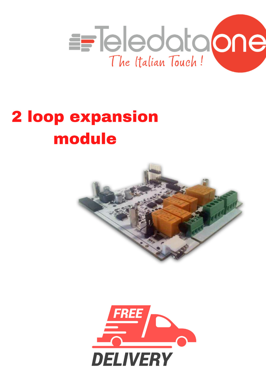 TD574/A 2 loop expansion module for TELEDATA ONE