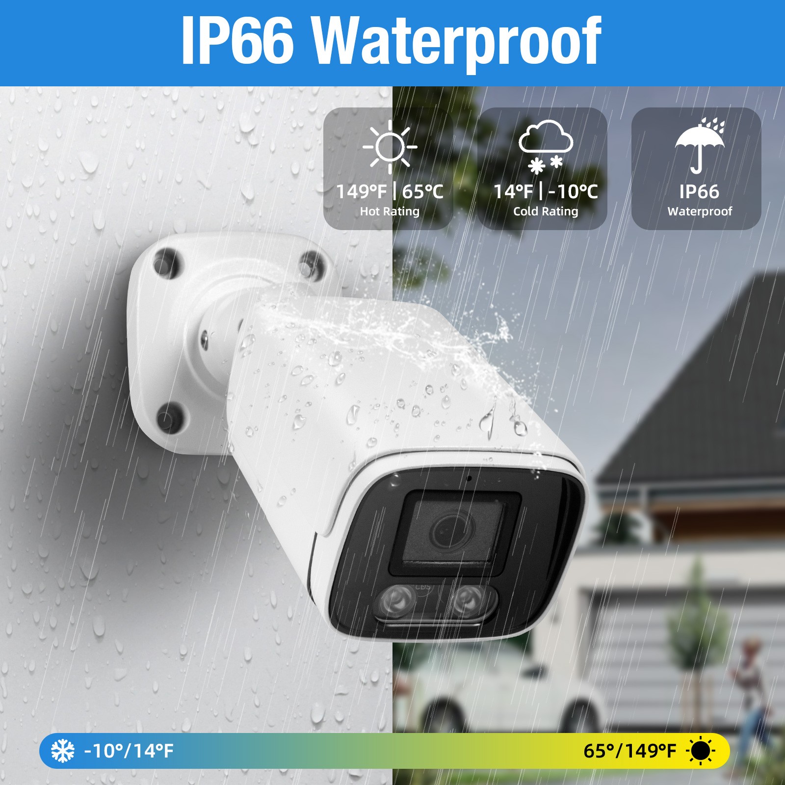 4MP POE Security Camera System 8CH NVR Smart Detection Night Vision with 2TB HDD