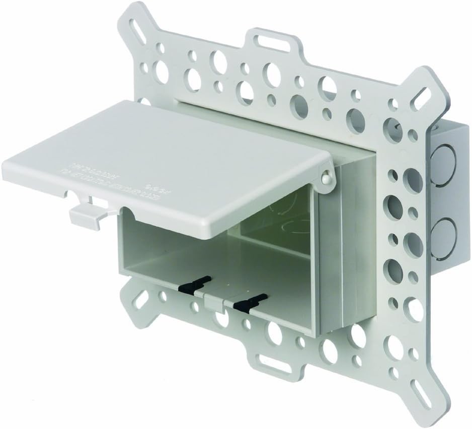 Arlington DBHM1W-1 Low Profile IN BOX Electrical Box Horizontal/1-Gang, White