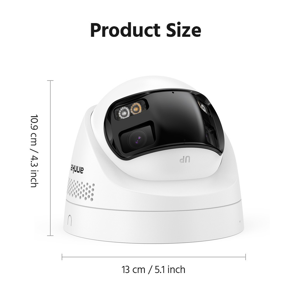 ANNKE 4K Dual-Lens POE Security Camera System 8CH NVR 2-Way Audio AI Color Night