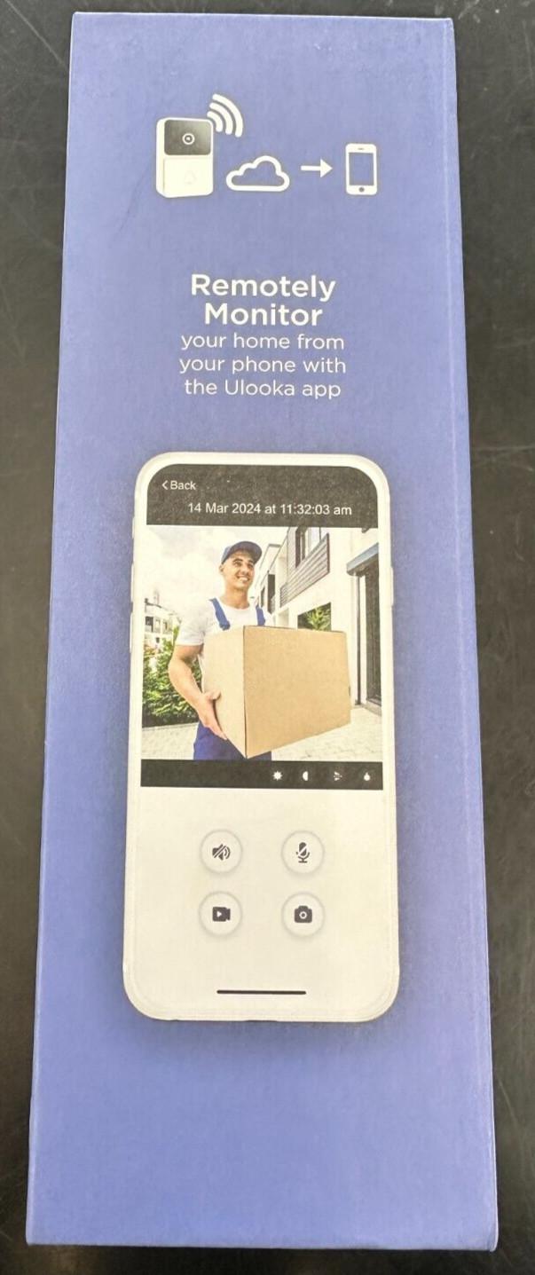 Vivitar Security Video Doorbell & Chime Kit WIFI White DB201 NOC – NEW SEALED