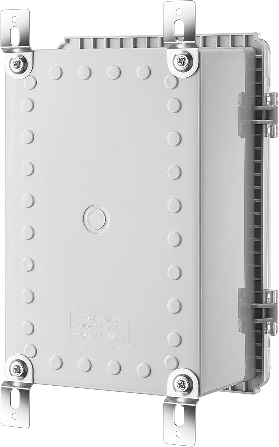 11.4"×7.5"×5.5" TC, Grey Base, Transparent Cover
