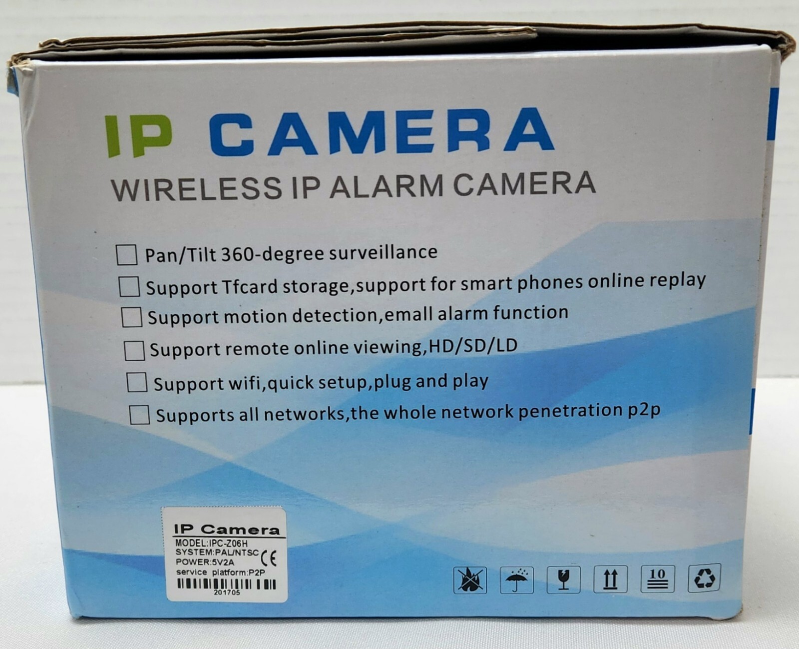 Indoor Wireless WiFi HD IP Camera Pan/Tilt MotionDetect App Control Video Camera