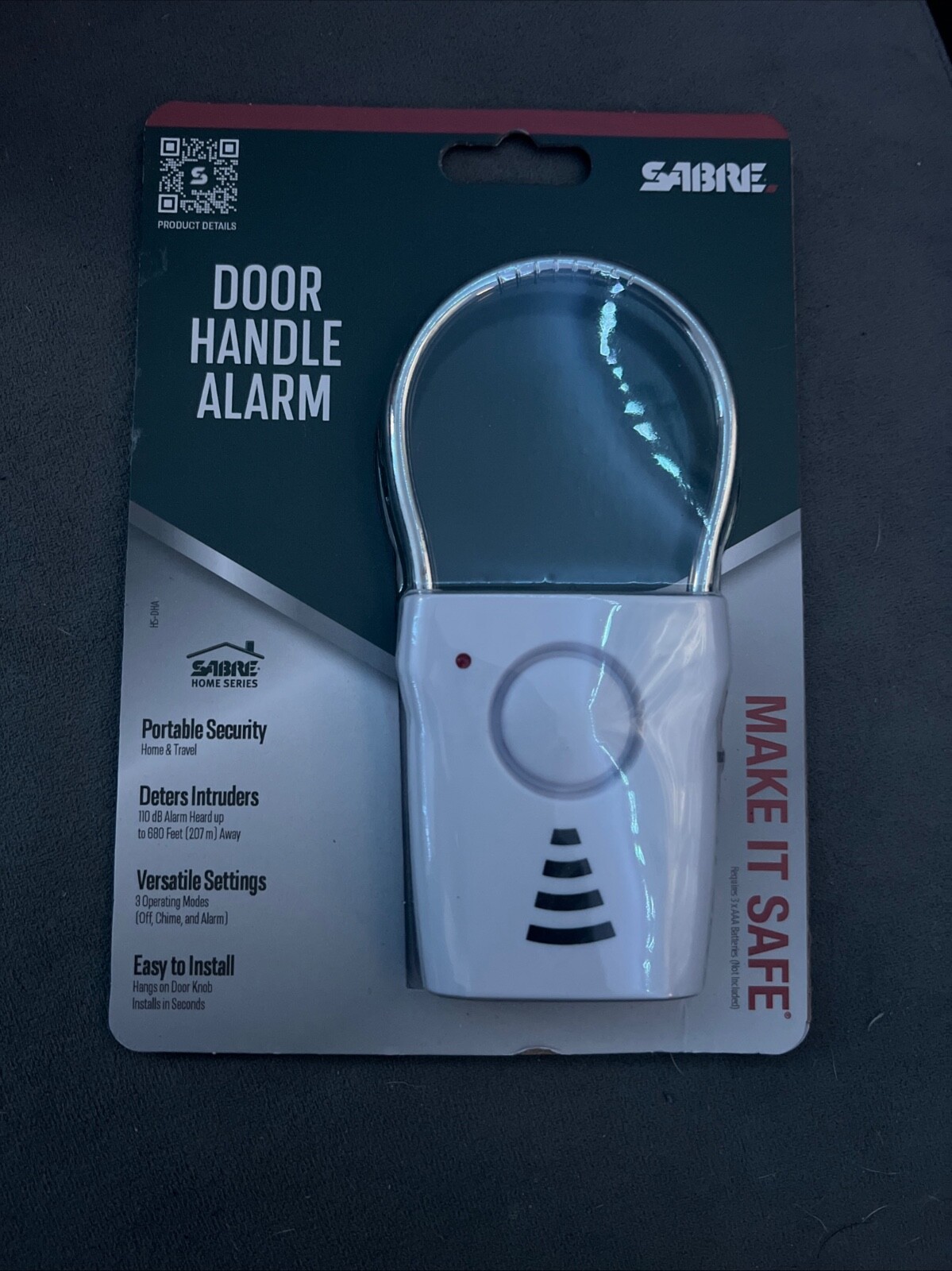 Sabre HS-DHA Door Handle Alarm! Brand New Sealed!
