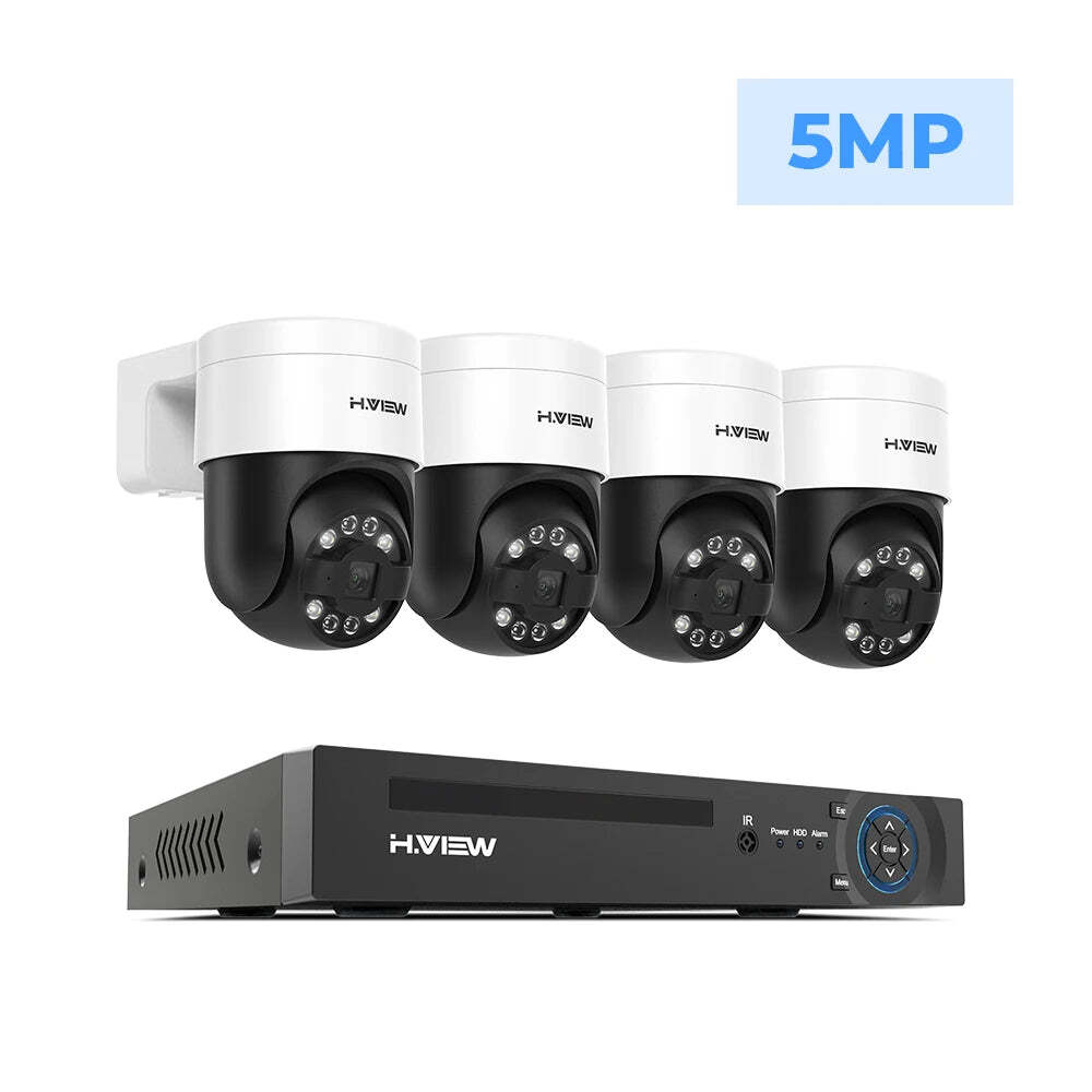 4K 4-Camera 8Ch Surveillance System with PTZ and Humanoid Detection