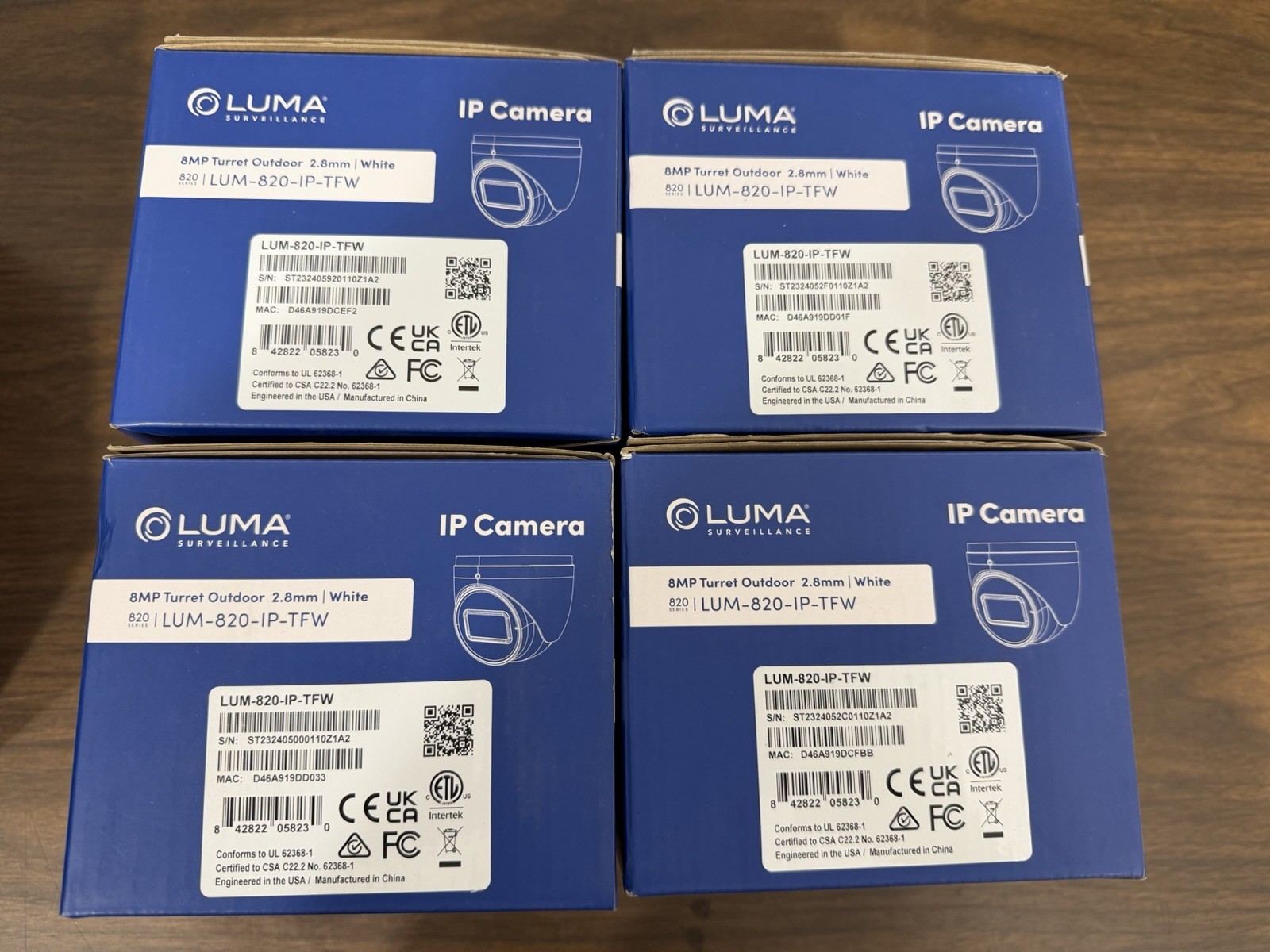 Luma Surveillance LUM-820-IP-TFW 8MP IP Turret Camera White Microphone PRICE (1)