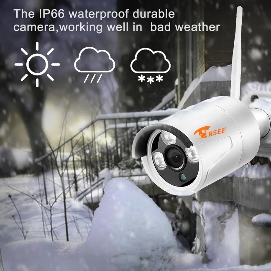 Corssee Wireless 4CH Wi-Fi DVR 1080p Surveillance System