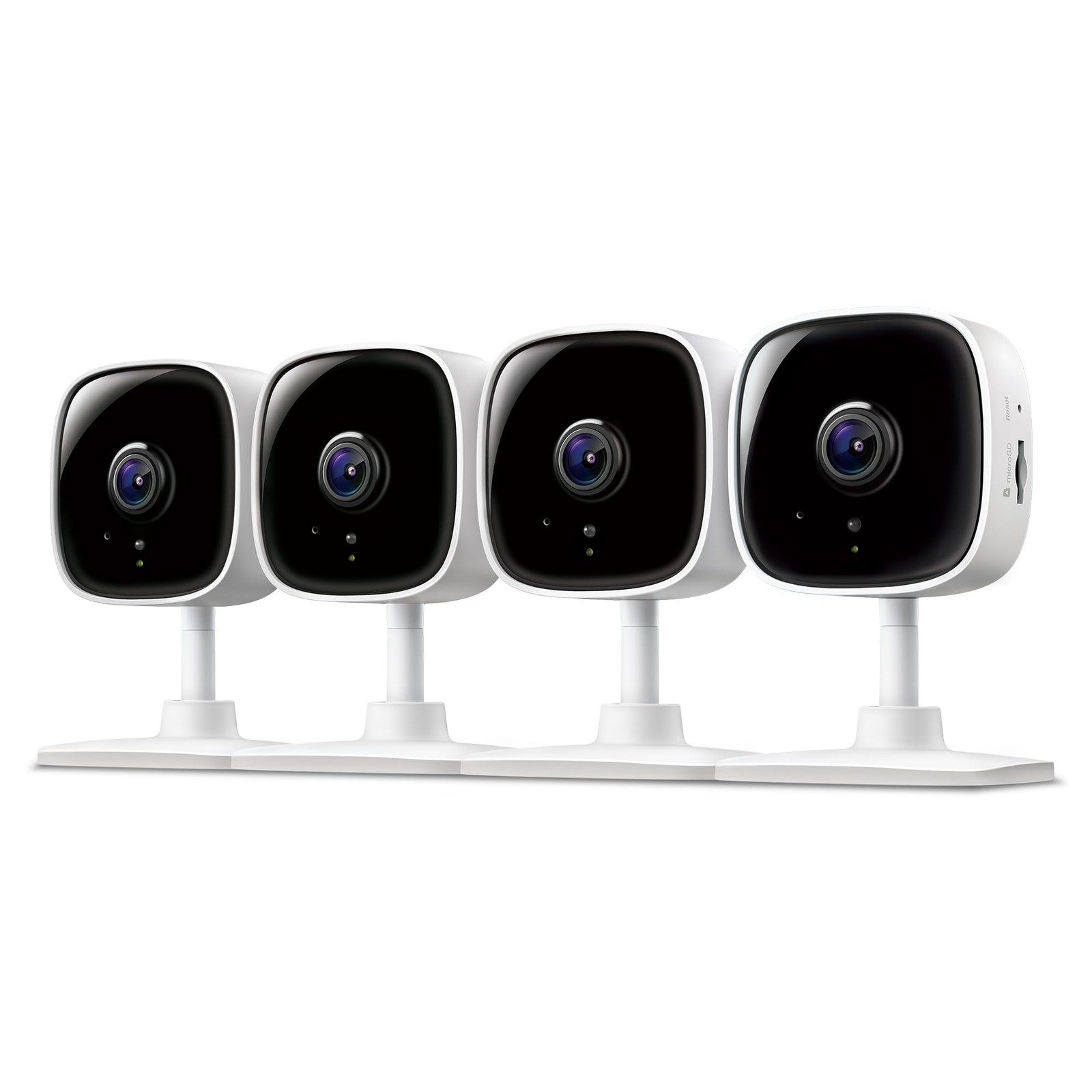 Tapo C100 1080p Indoor Wired Security Camera Wi-Fi Baby Pet Monitor 4-Pack