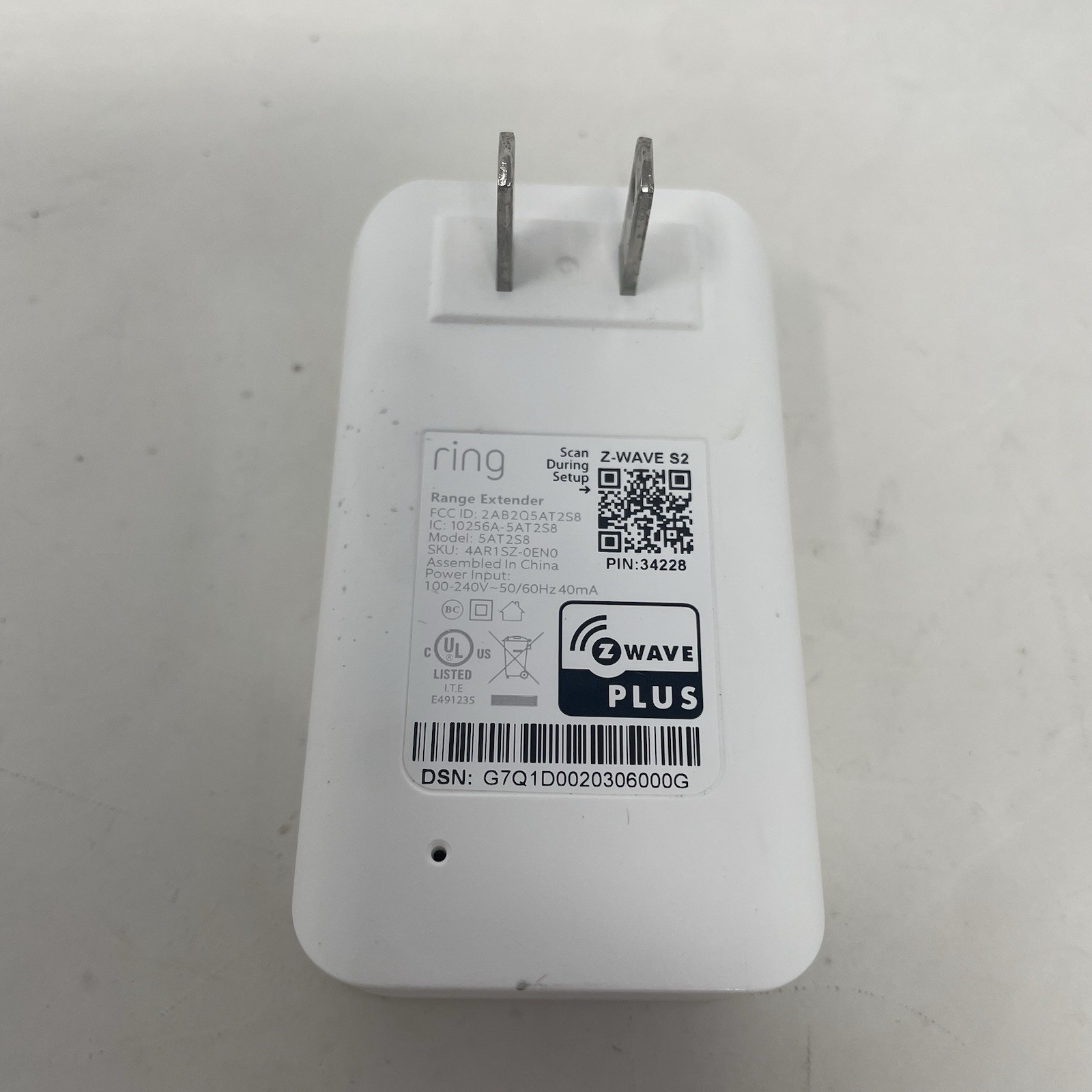 Ring Alarm – Range Extender – Z Wave Plus 2nd Gen 5AT2S8