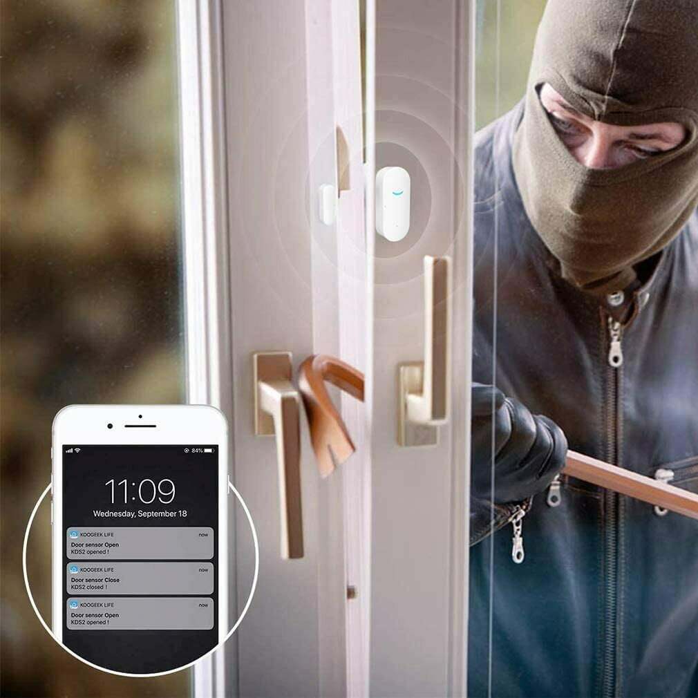 Wireless Wifi Home Window Door Burglar Security Alarm Sensor System Alexa Google