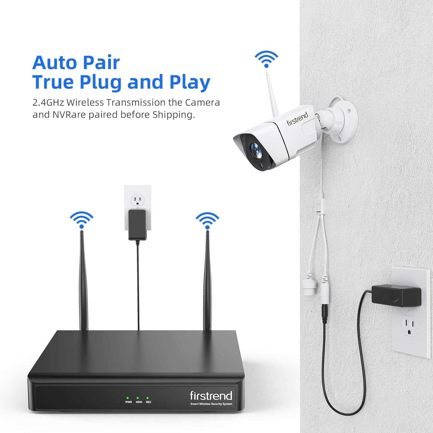 Advanced 1080P Wireless Security System: 8 Cameras & 3TB Pre-Installed HDD