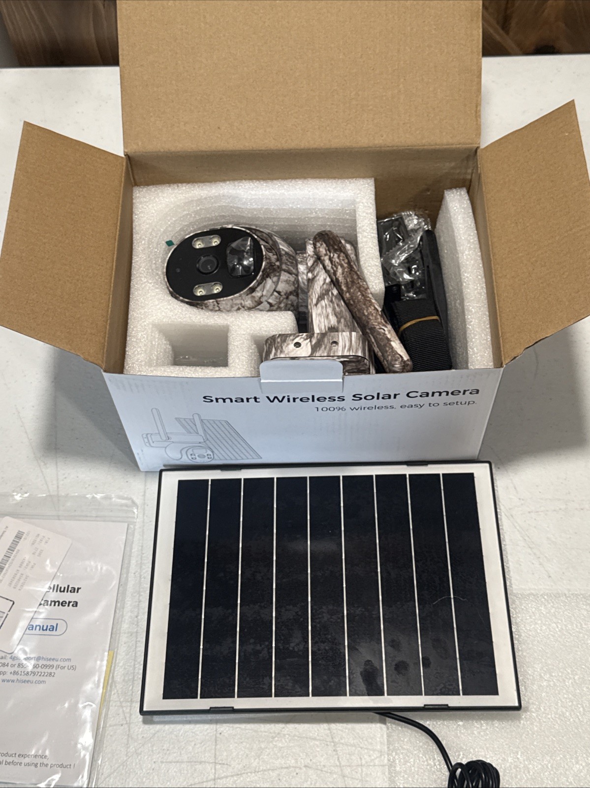 Hiseeu 4G LTE Cellular Solar Powered Camo Hunting Camera With Night Vision…