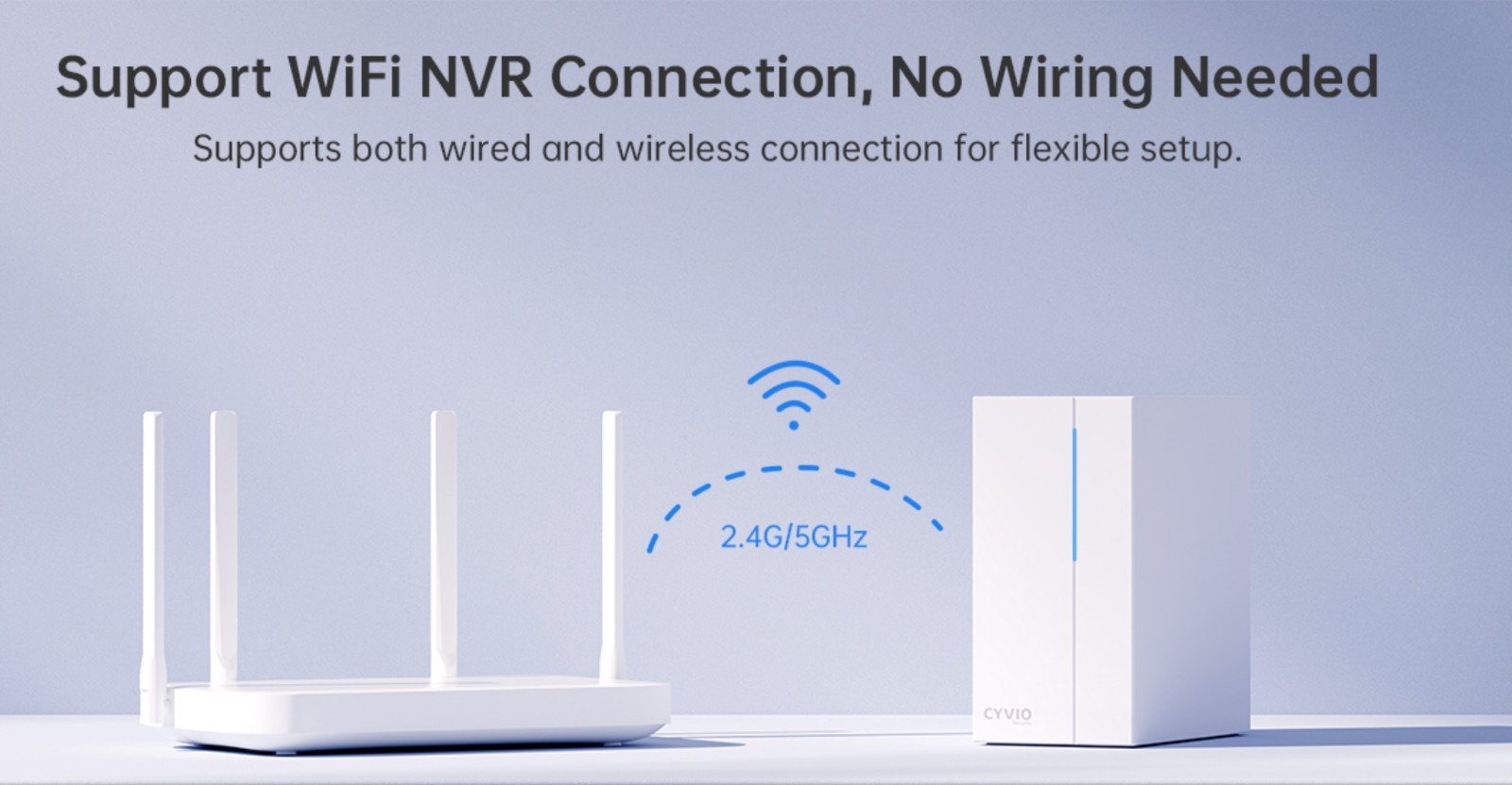 CYVIO 4K NVR Security Camera System – 4 PoE Bullet Cameras, 8CH NVR with 2TB HDD