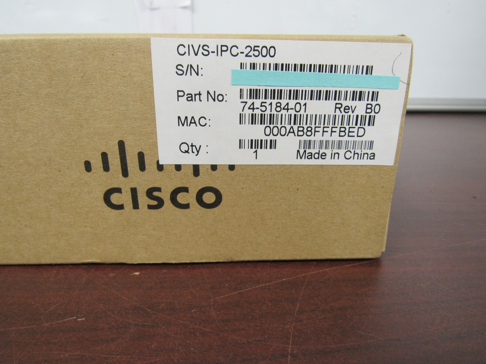 NEW CISCO VIDEO SURVEILLANCE IP CAMERA CIVS-IPC-2500 CISCO 2500 IP CAMERA [31D]