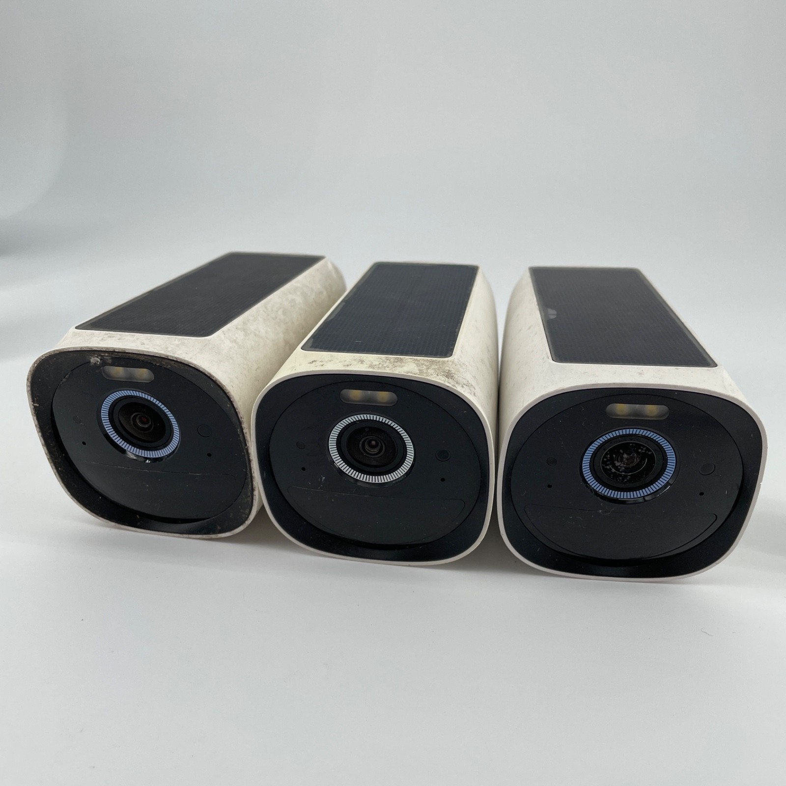 EufyCam 3, 3-Outdoor Wireless 4K Solar Powered Security Cameras w/ HomeBase 3