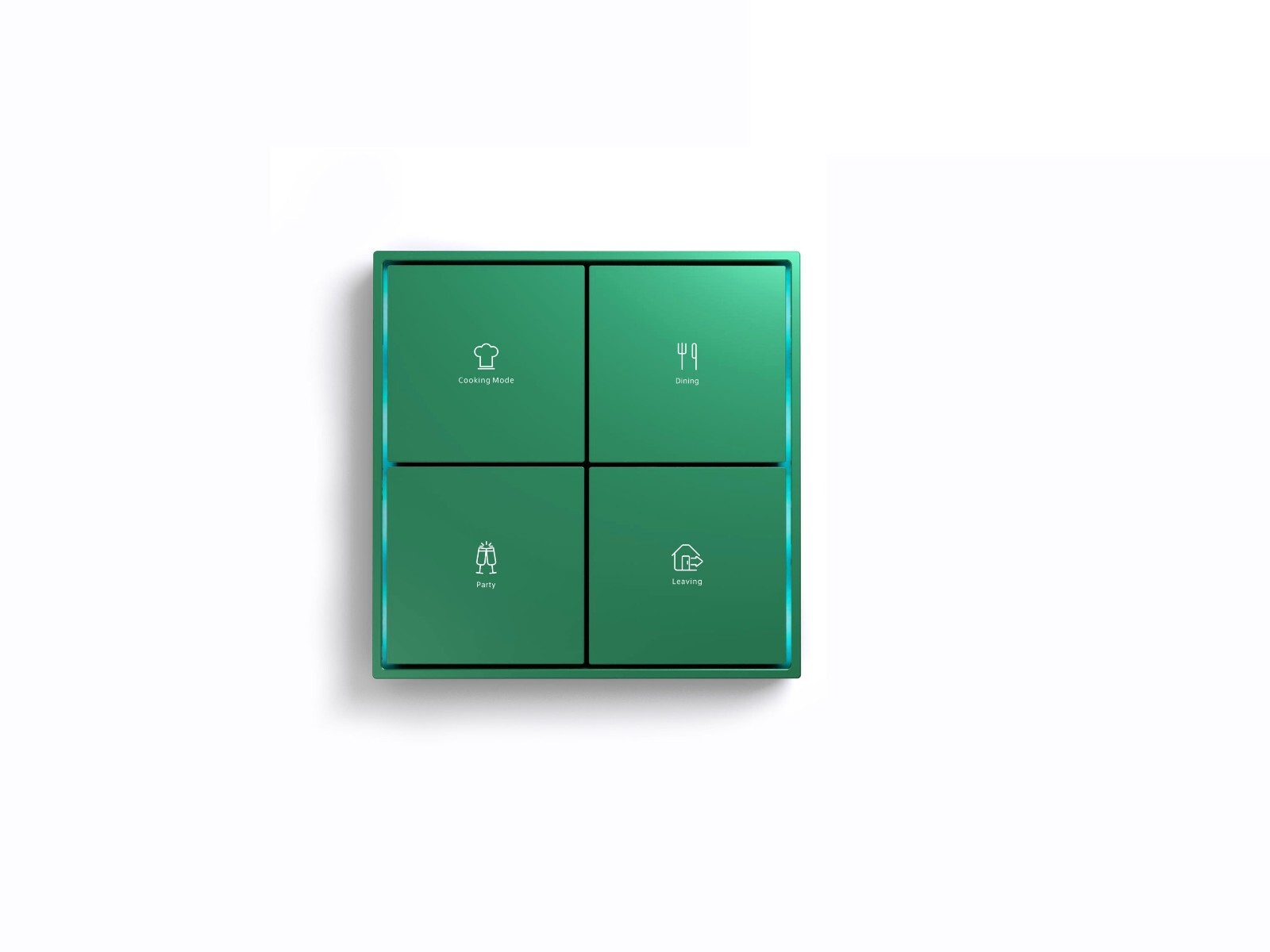 KNX KEYPAD 8 BUTTONS CITRON SQUARE OR RECTANGULAR LUXURY