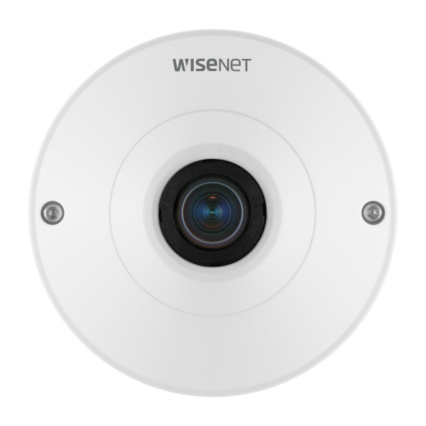 Hanwha Techwin QNF-9010 12MP IP Indoor Fisheye Security Camera 1.08mm Fixed Lens
