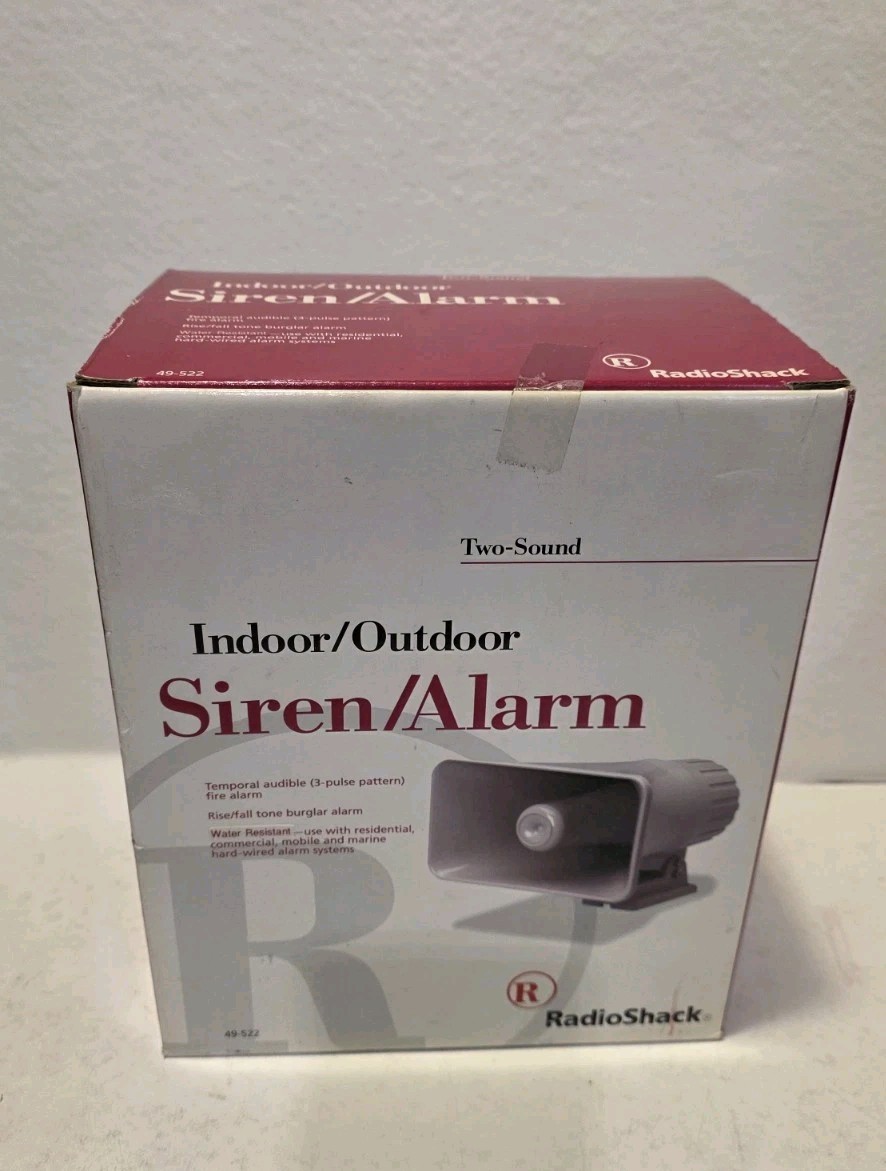  RadioShack Indoor/Outdoor, Siren/Alarm (Model 49-522)