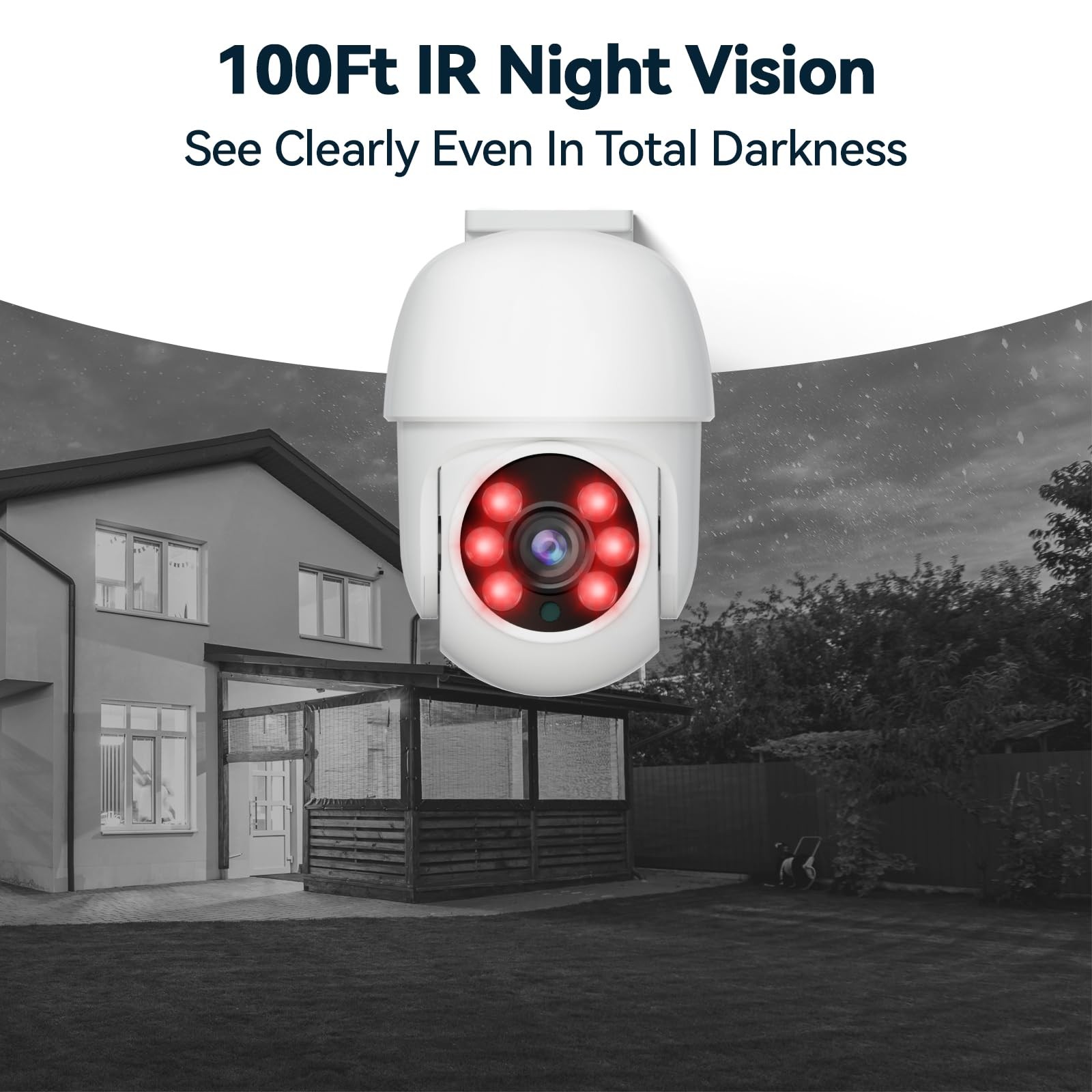 Wired Security Camera System Outdoor, 4pcs Pan/Tilt CCTV Cameras and 4CH 5MP …