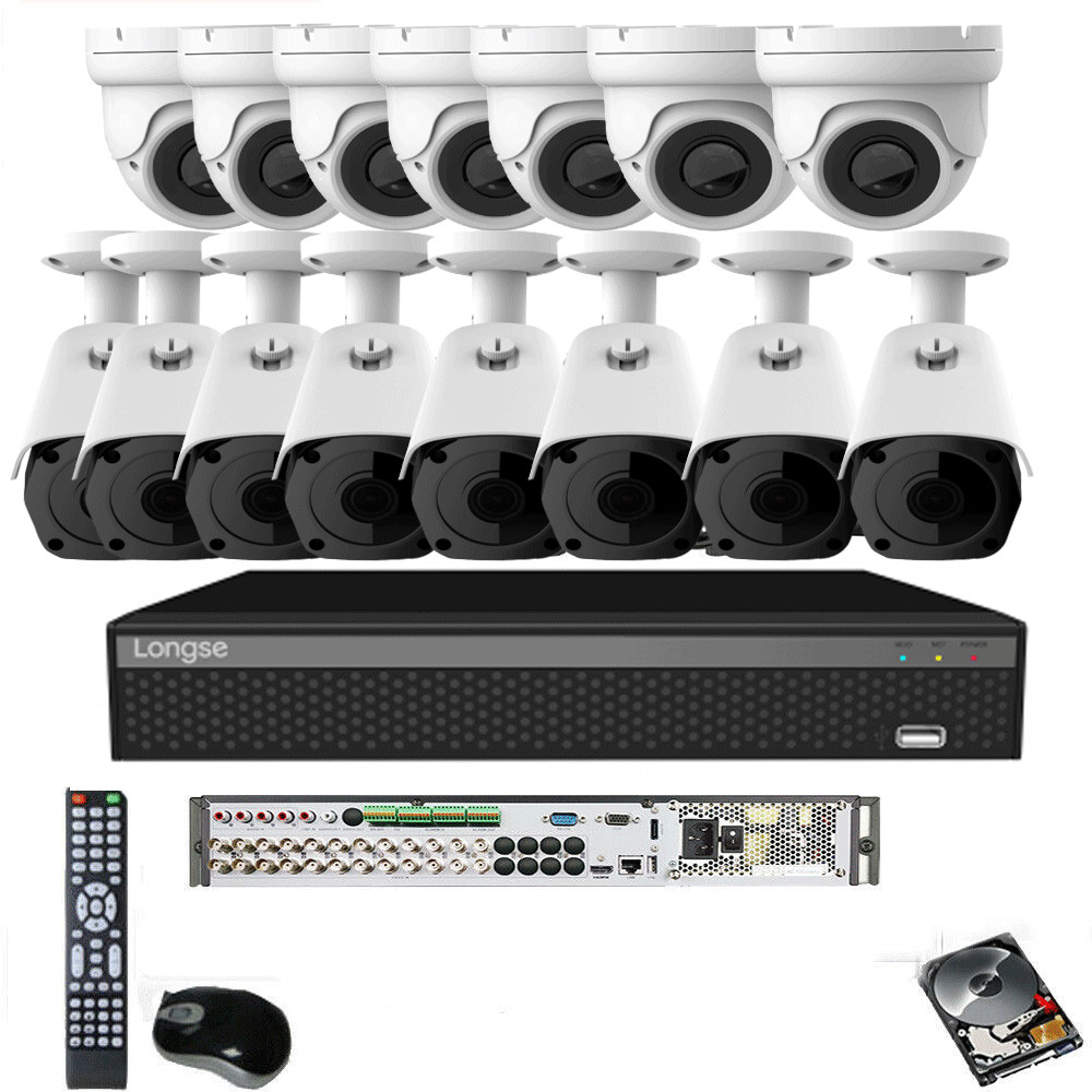 32CH DVR +24 camera 2.6MP HD 2.8-12mm Varifocal Lens Security Camera System