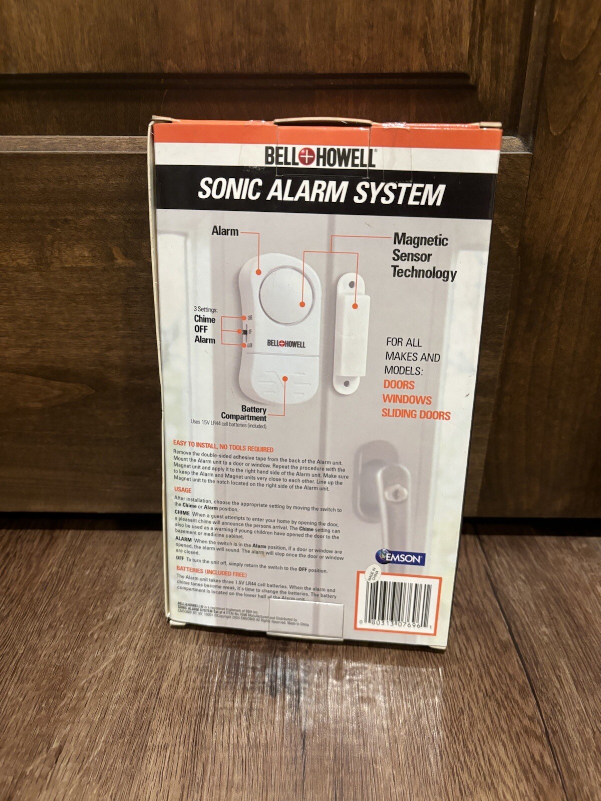 Sonic Alarm System- Bell Howell- 90dB- new