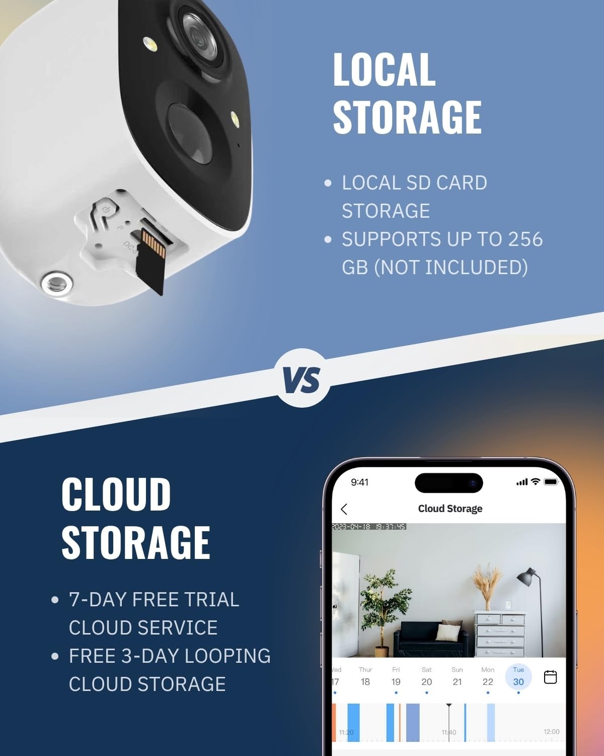 Security Cameras Wireless Outdoor, 2.5K WiFi Battery Powered Cameras for Home Se