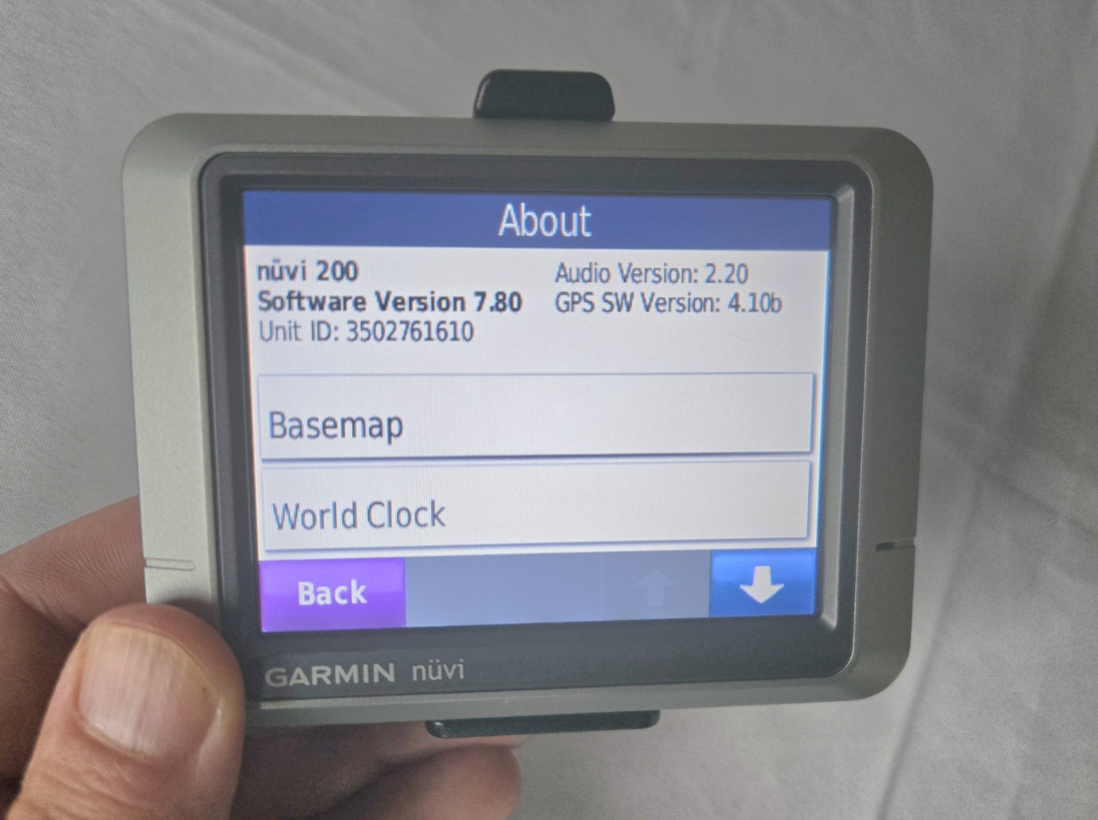Garmin Nuvi 200 Nüvi 200 GPS Touchscreen Navigation Unit TESTED W/Power Cord,Box