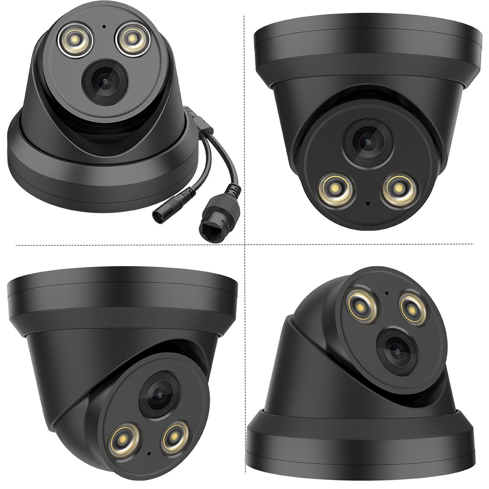 Vikylin 12MP 8CH 8POE NVR 5MP Color MIC IP Camera Outdoor Security System Lot