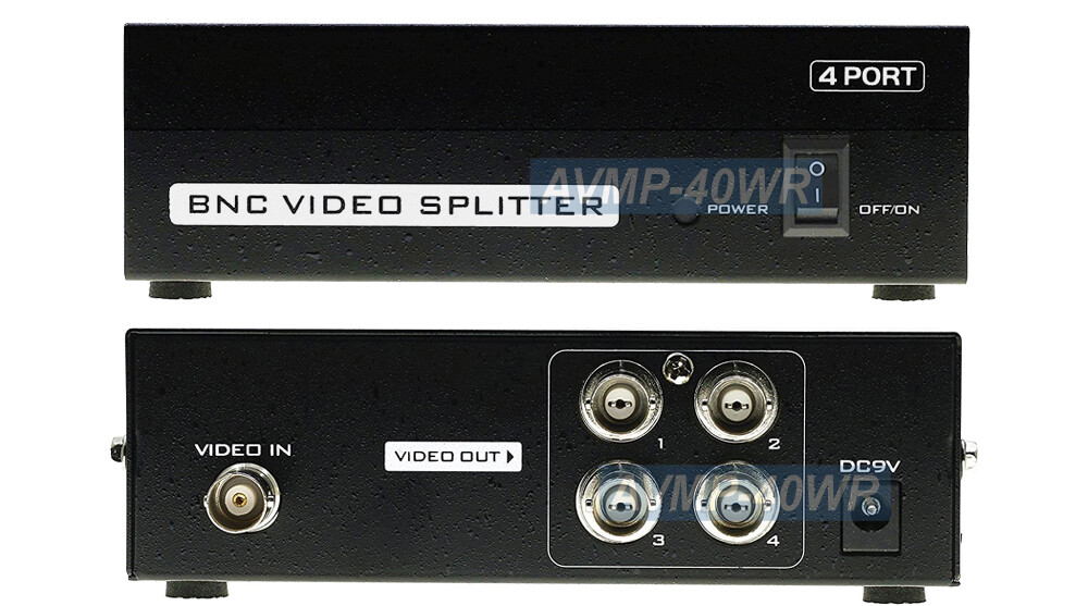 4K 1080p TVI CVI AHD BNC Video Active Splitter For HD Camera Analog Video Feeds