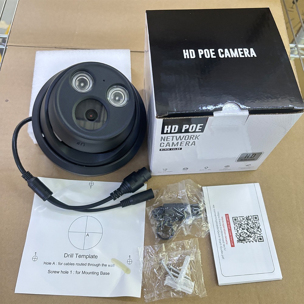 Vikylin 8CH 8POE NVR CCTV System 4MP IP Camera Mic IR Security Outdoor Black Lot