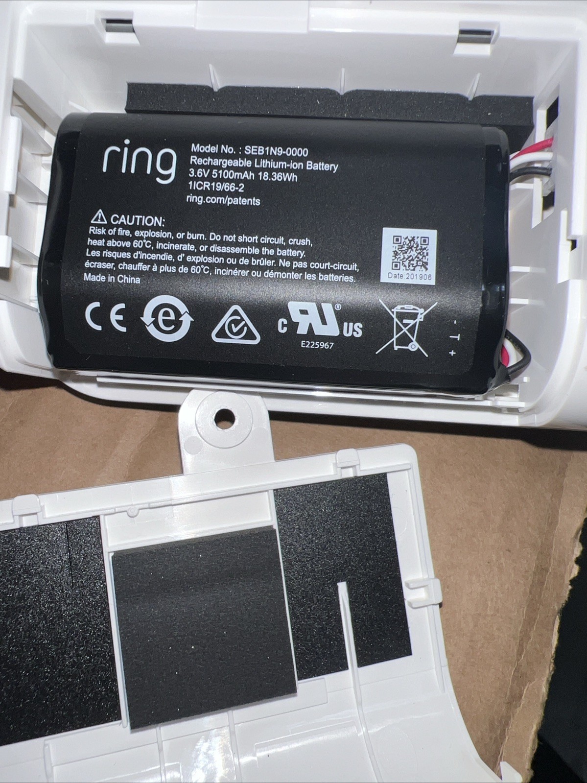 Ring Alarm Base Station US Z wave Plus 4HB1U9-0EN0 Bluetooth Wi-Fi Indoor Use