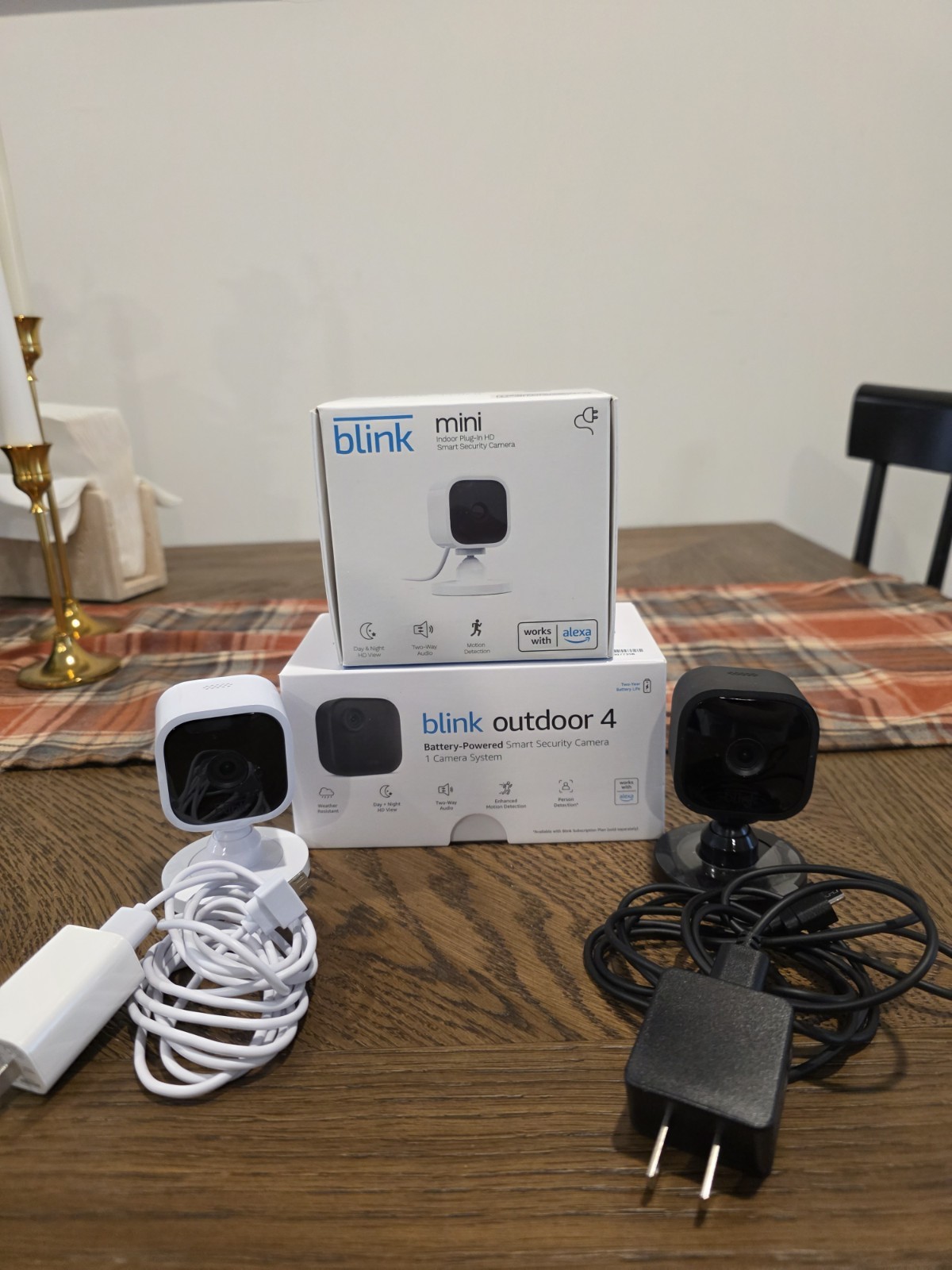 Blink Outdoor 4 & Mini Security Cameras HD, Motion Detection, Alexa