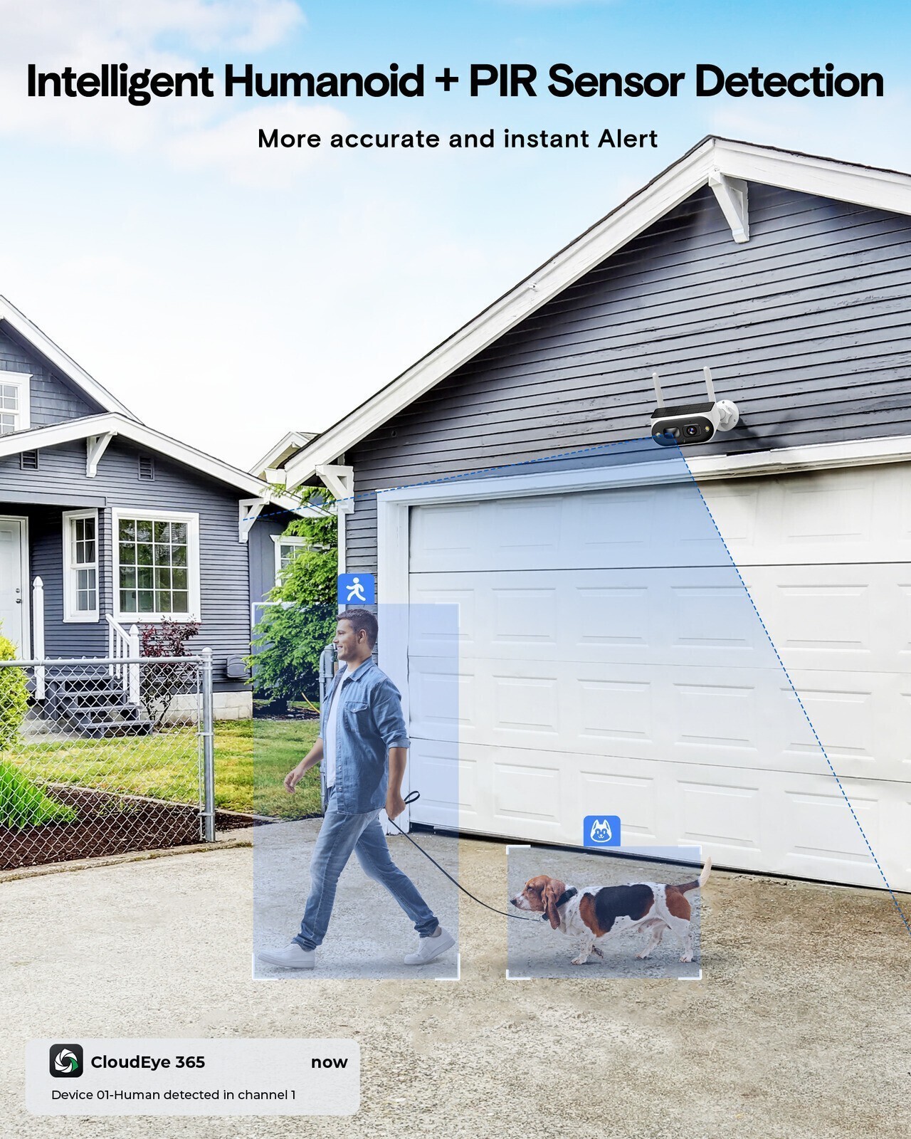 Solar Security Camera System Wireless Outdoor Home 10CH NVR 4 Cams with Monitor