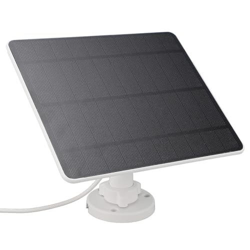 12W Solar Panel for Security Camera Outdoor, IP65 USB Solar Panel with