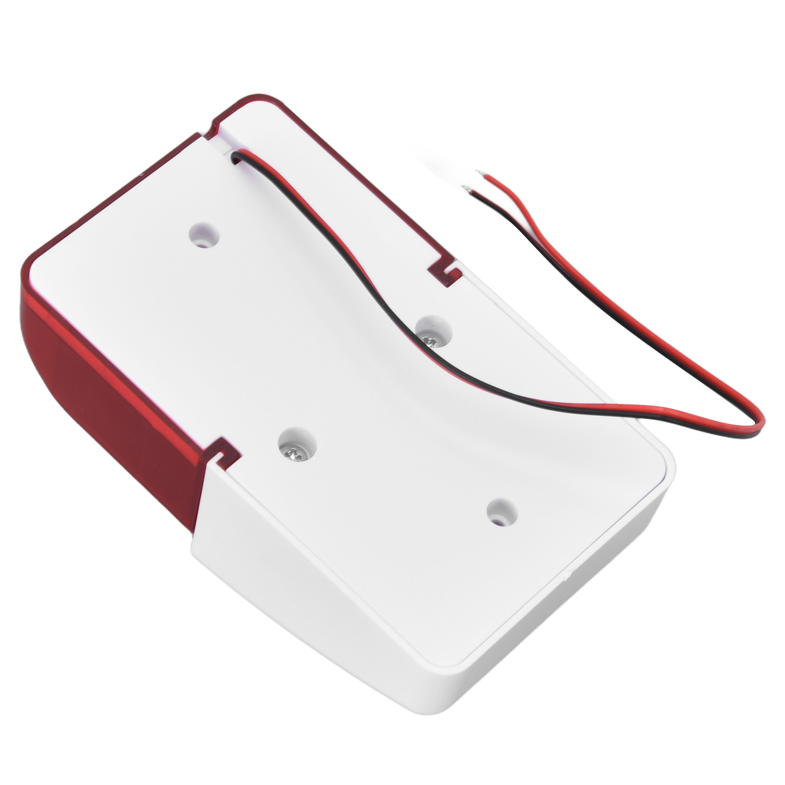 Alarm Siren Wired Strobe Siren DC 12V Red Light Flashing And Sound Buzzer For AC