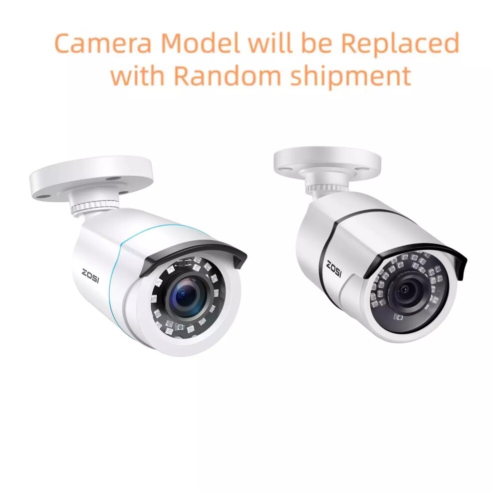 ZOSI H.265+8CH 5MP Lite DVR Security Camera System 1080P Home IR Night CCTV IP66