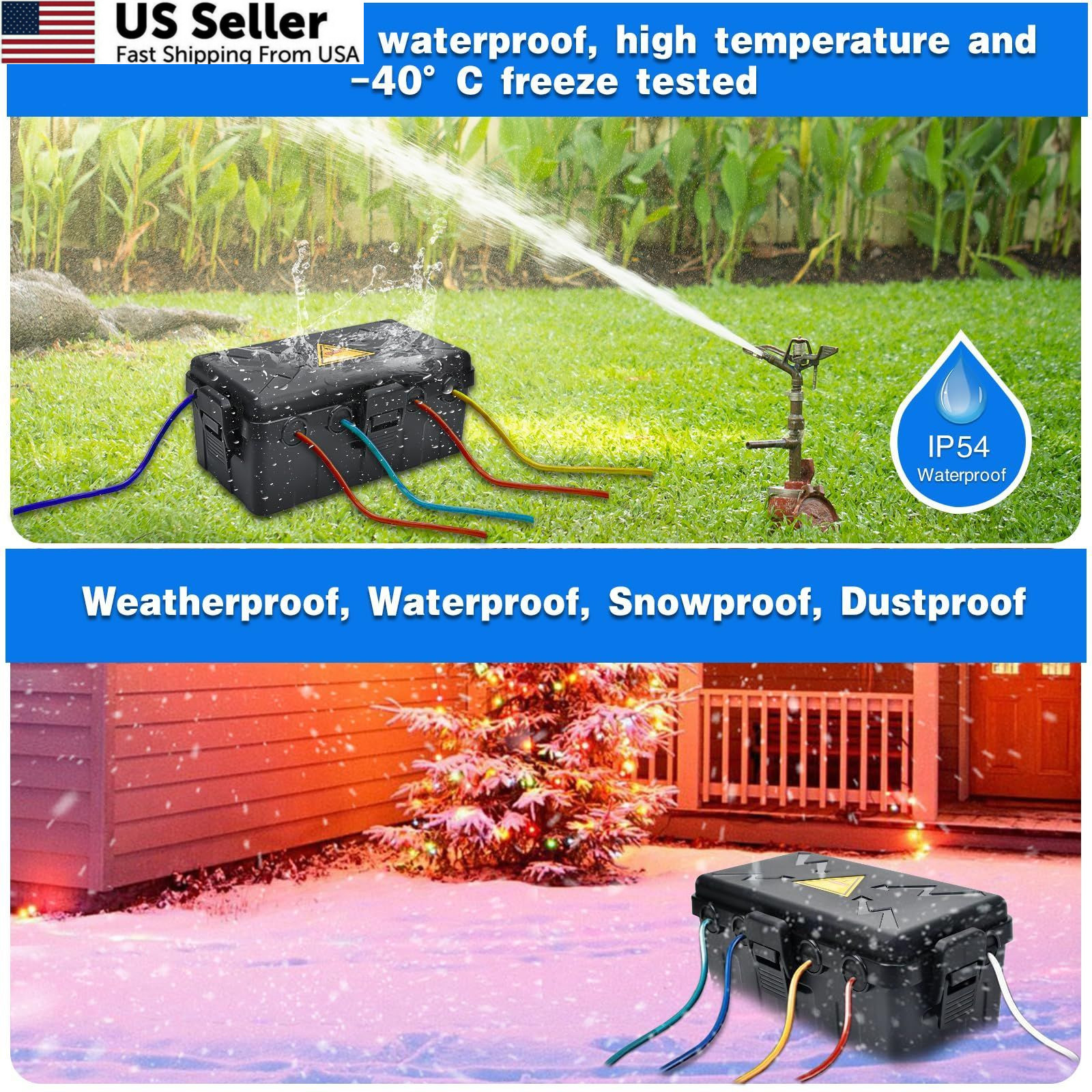 Hrensaw Medium Outdoor Electrical Medium, Black