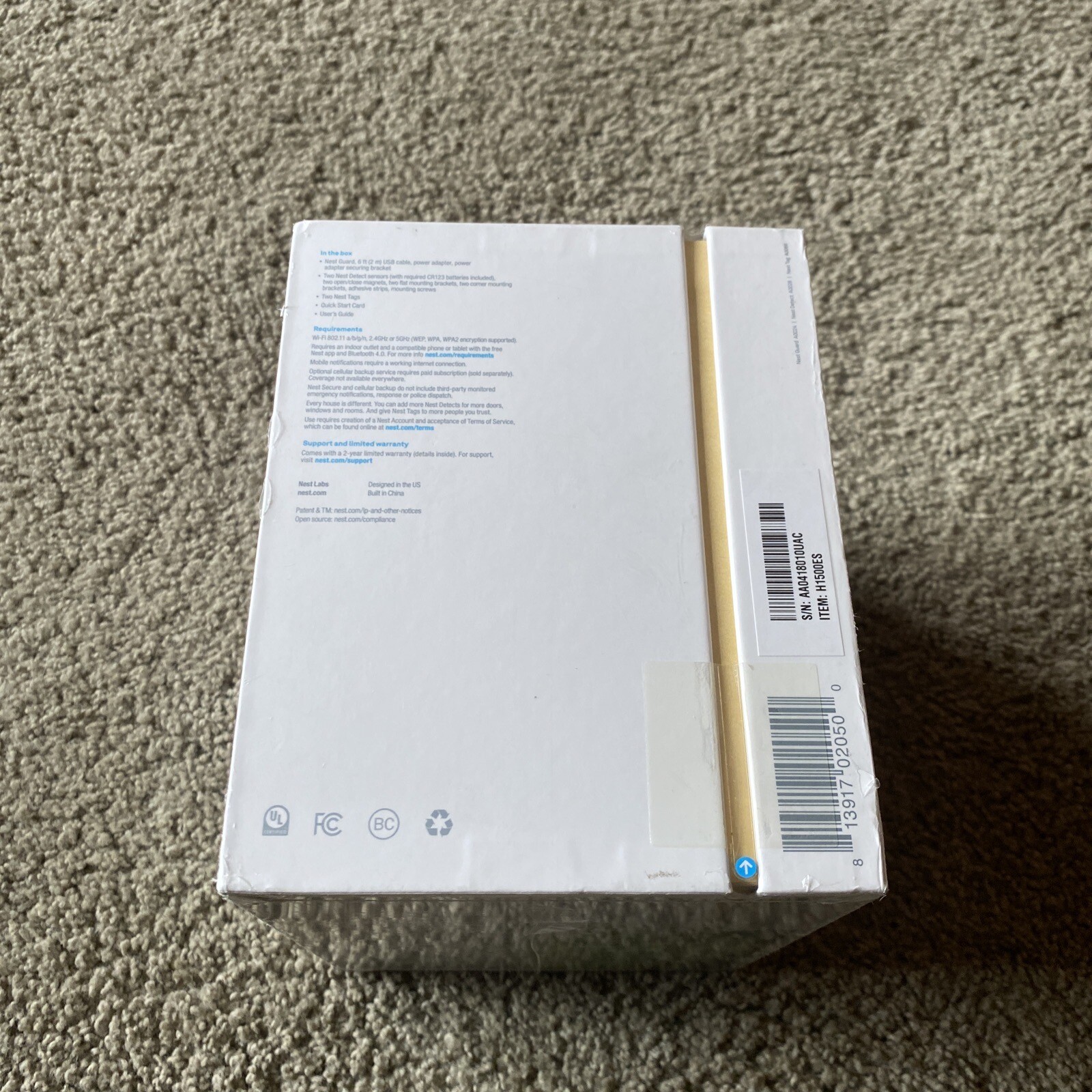 NEW SEALED Nest Secure Alarm System Starter Pack H1500ES