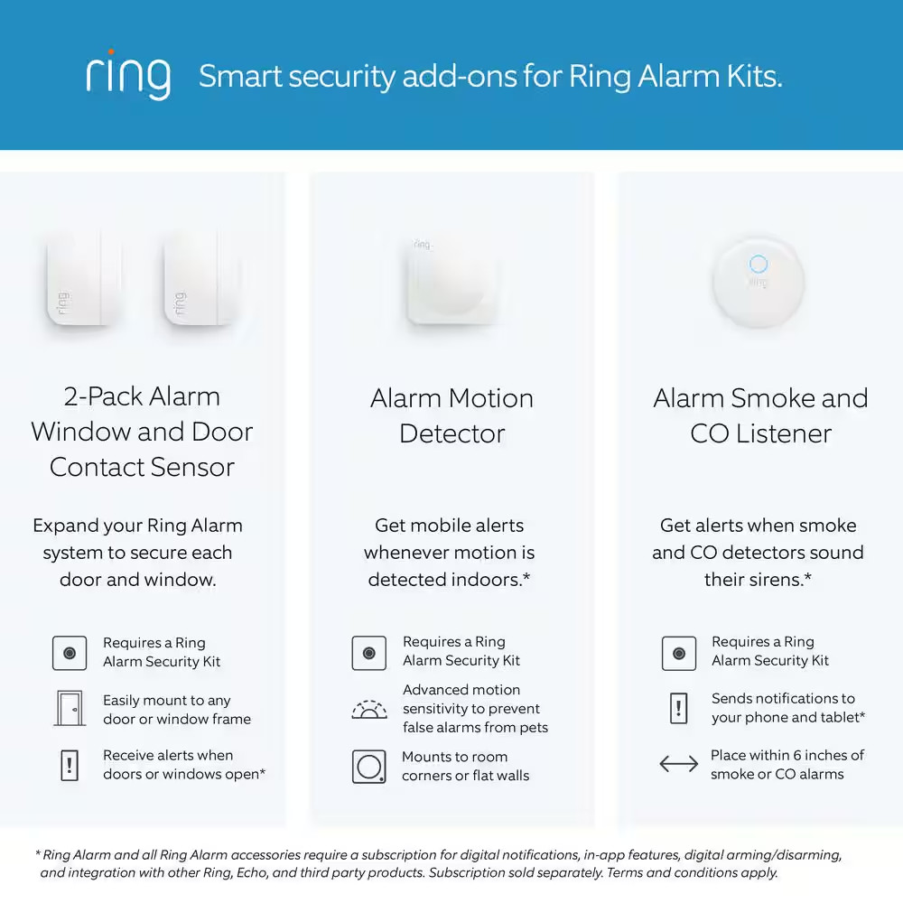 Alarm Pro Wireless Security System, 14 Piece Kit with Built-In Wifi Router(2Nd G