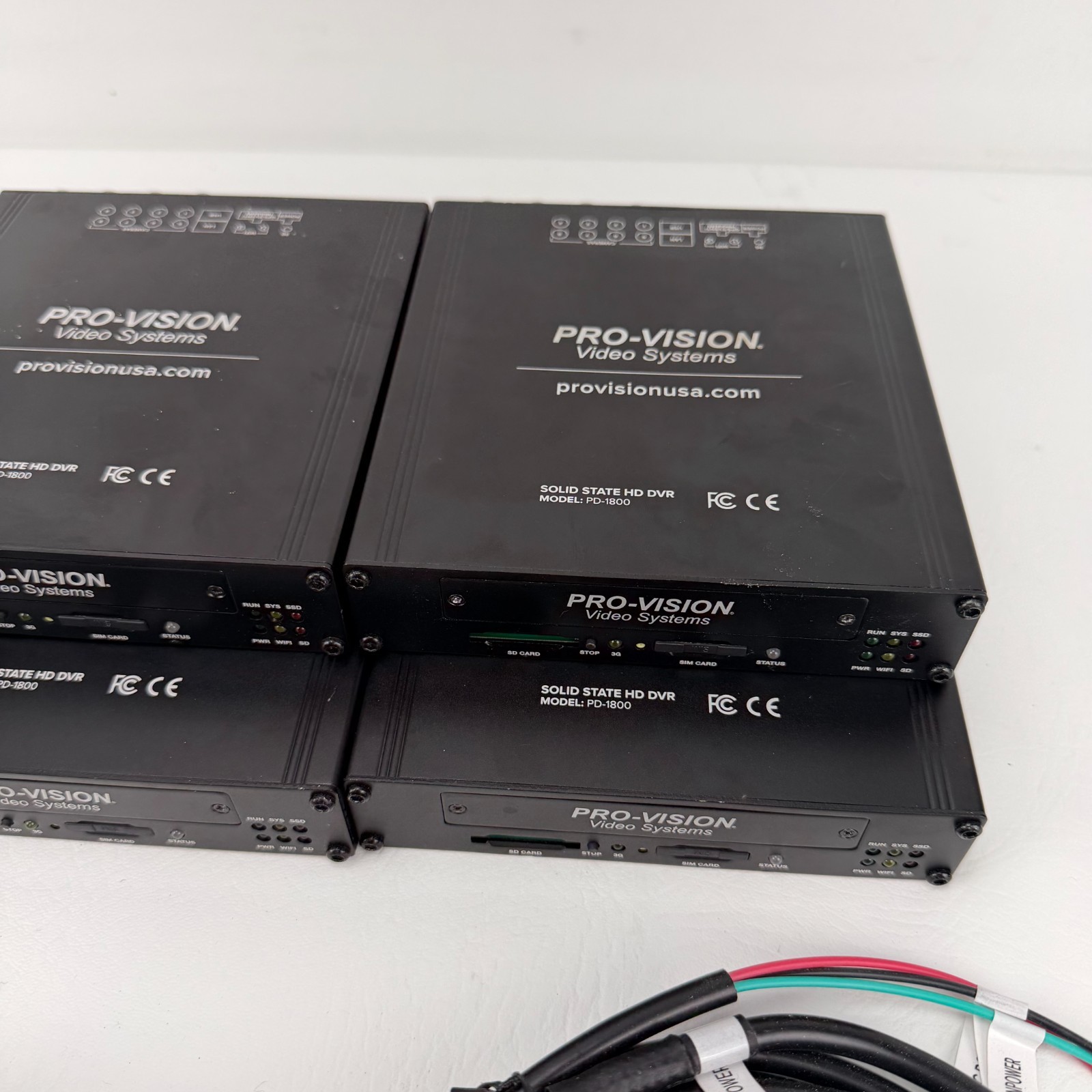 Lot of 6 Pro Vision Systems HD PD-1800 Solid State DVR Camera Recorder
