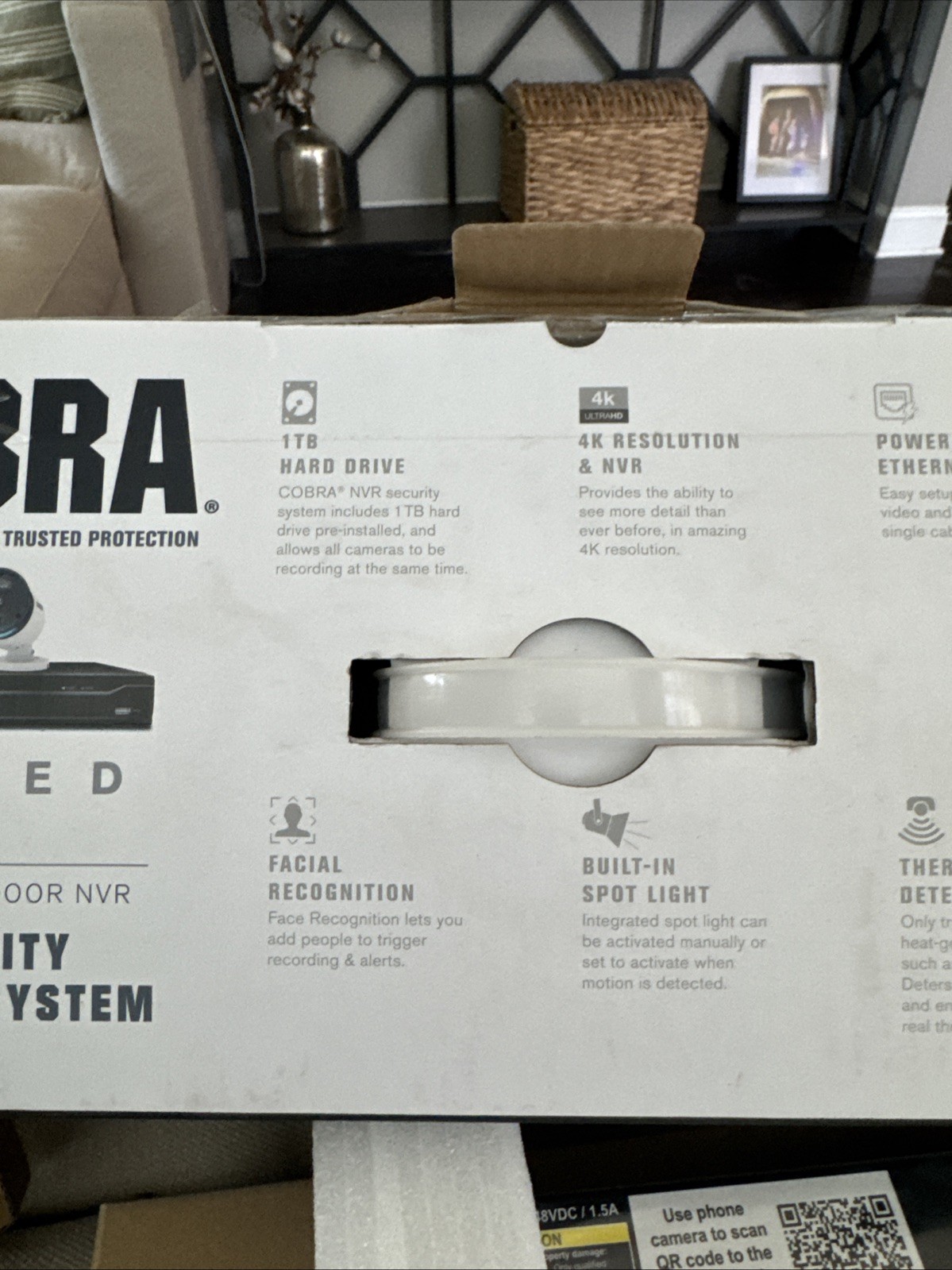 Cobra 4k 2 Camera Security System New Sealed Surveillance Night Vision