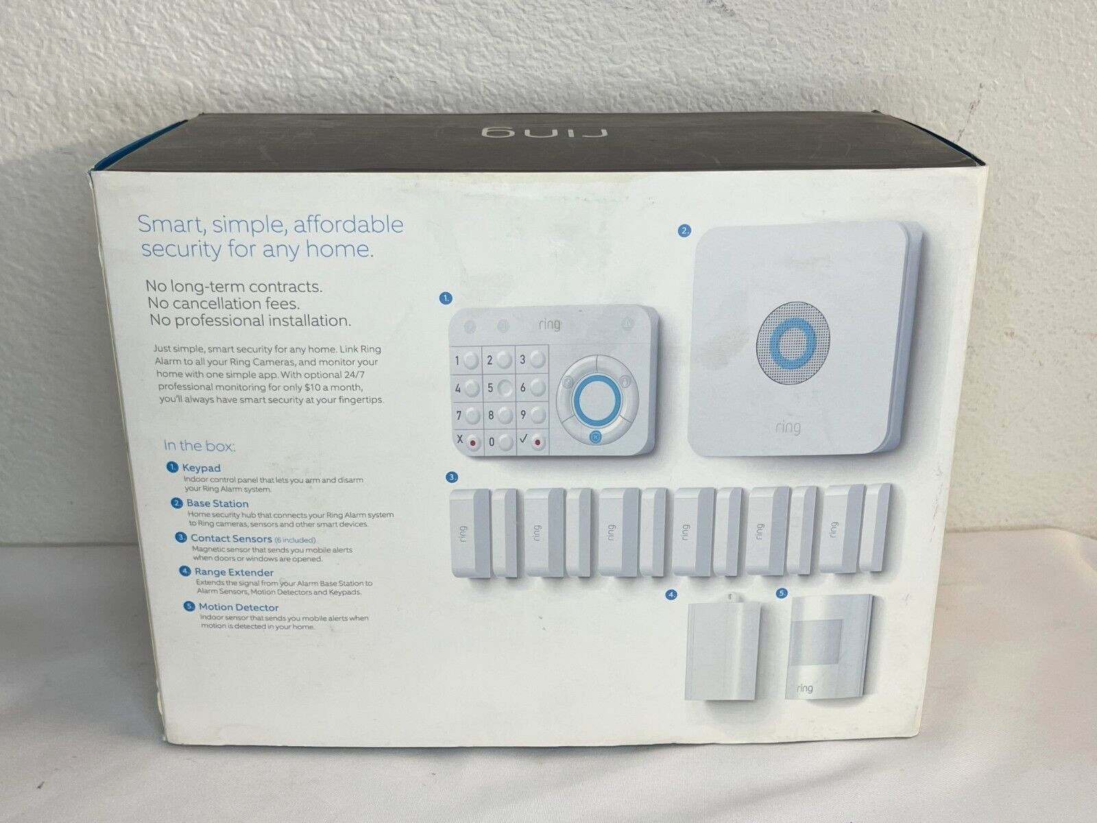 Ring Alarm Wireless Security Kit Home System 10 Piece – Authentic New Display