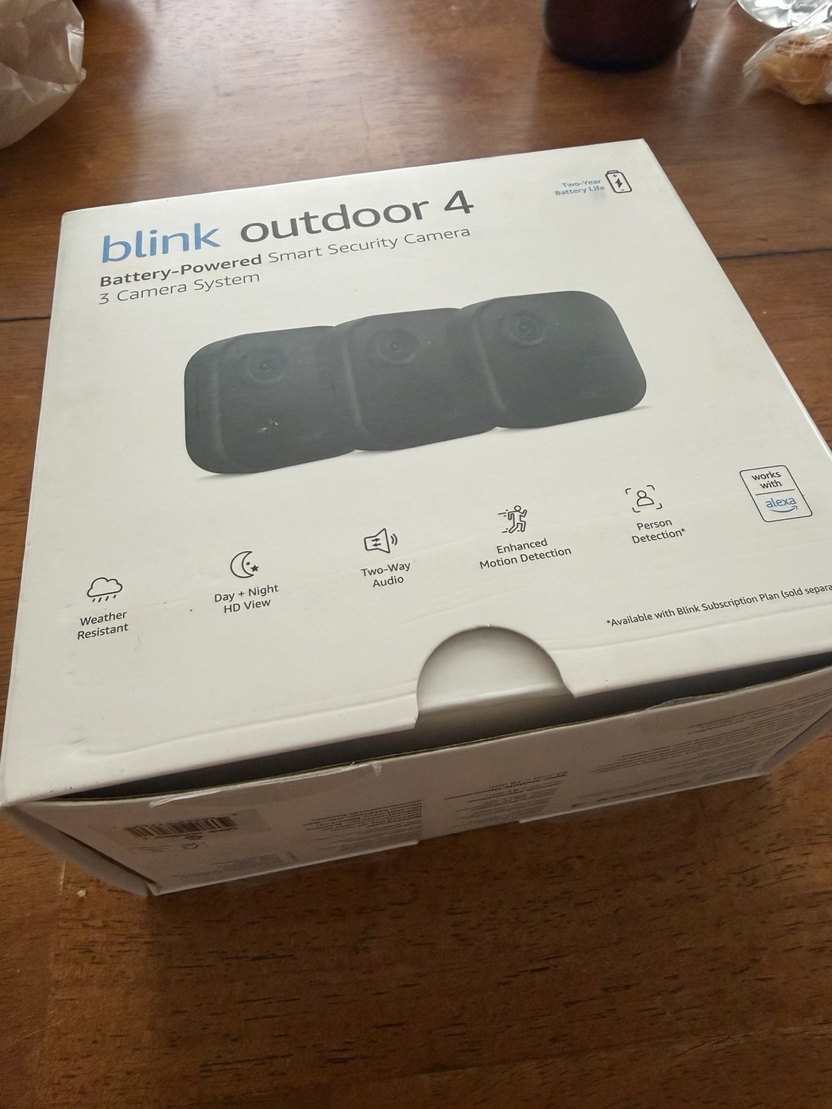 Blink Outdoor 4 Wireless Battery 3-Camera System 1080p Night Vision Alexa