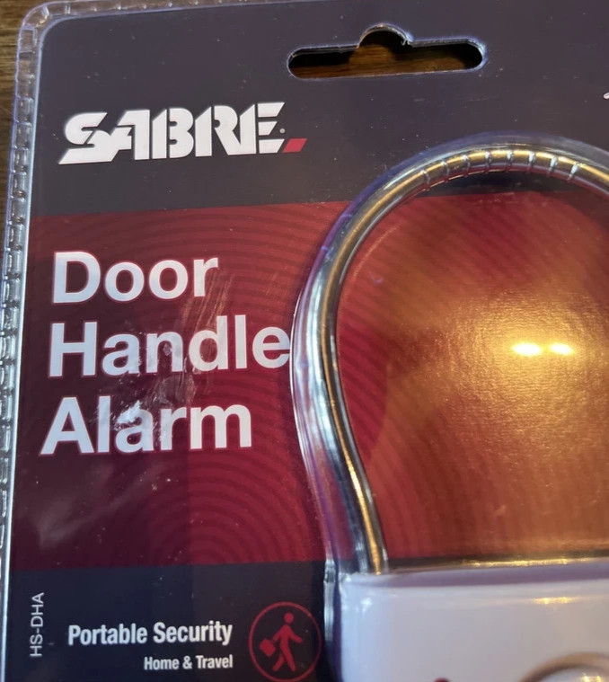 Sabre Door Handle Alarm Security With 2 Detection / 3 Operating Modes New 2 Qty