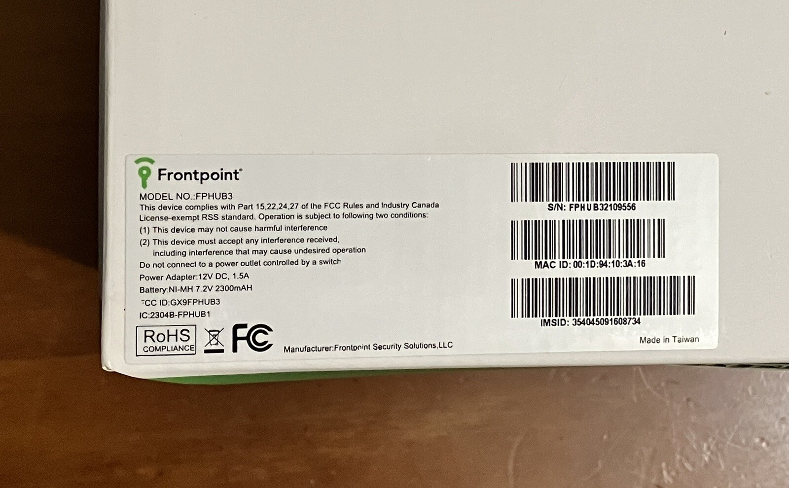Frontpoint Security System Hub & Keypad Bundle W/ Activation Code New in Box